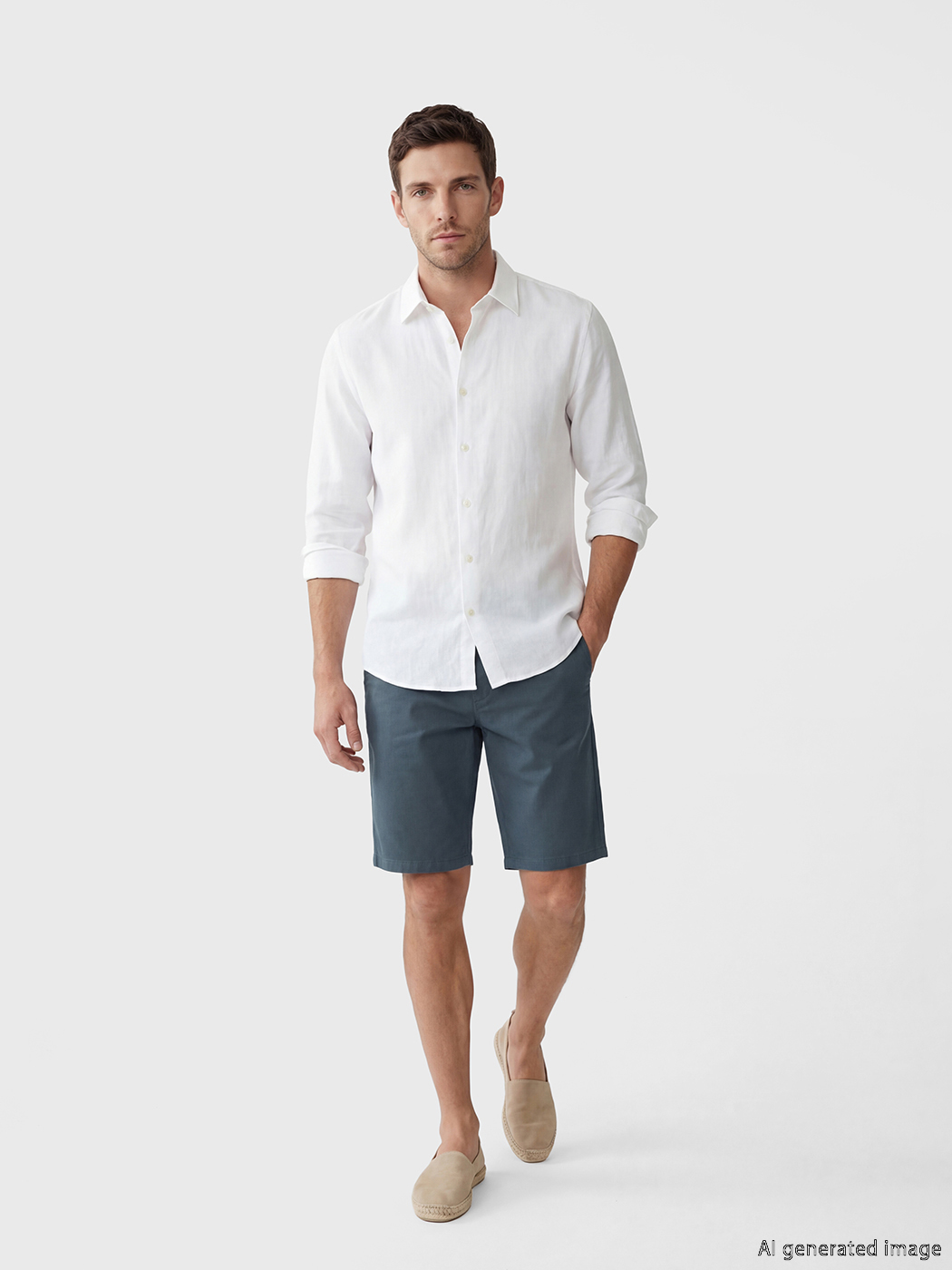 LCWAIKIKI Classic Standart Kalıp Erkek Gabardin Şort