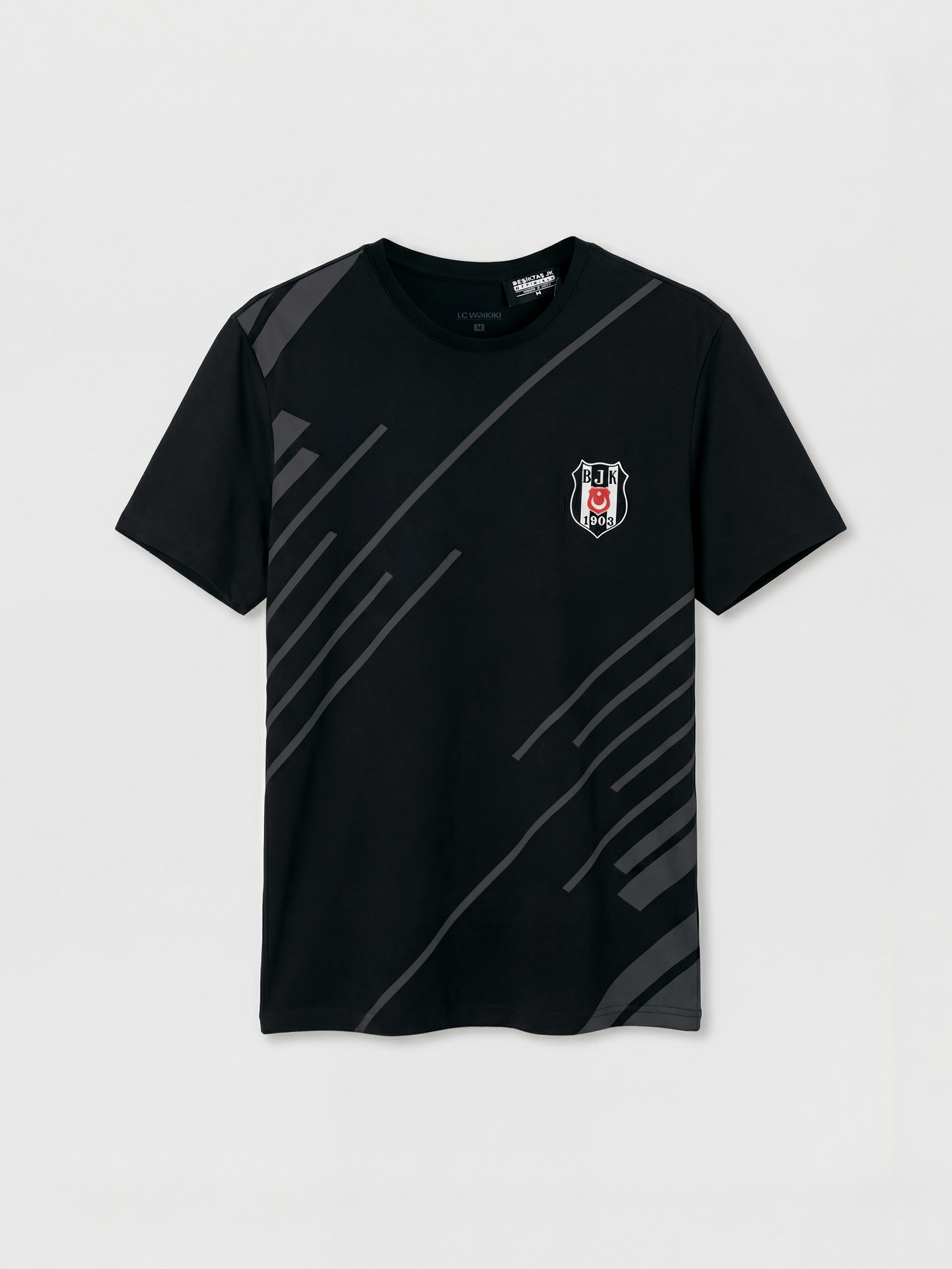 LC WAIKIKI Standart Kalıp Beşiktaş Baskılı Erkek Pijama Takımı görsel 6