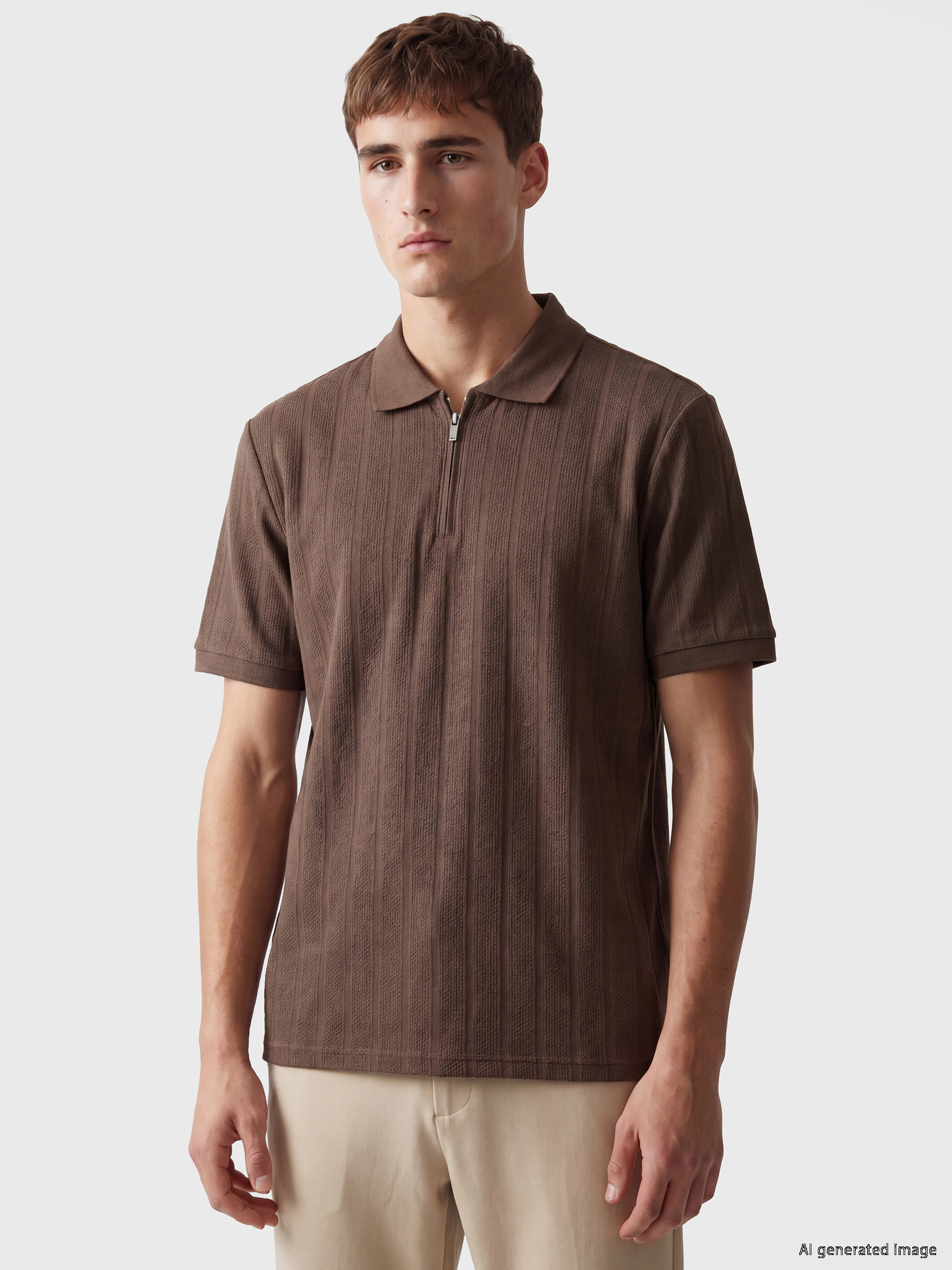 LCW Vision Polo Yaka Erkek Penye Tişört