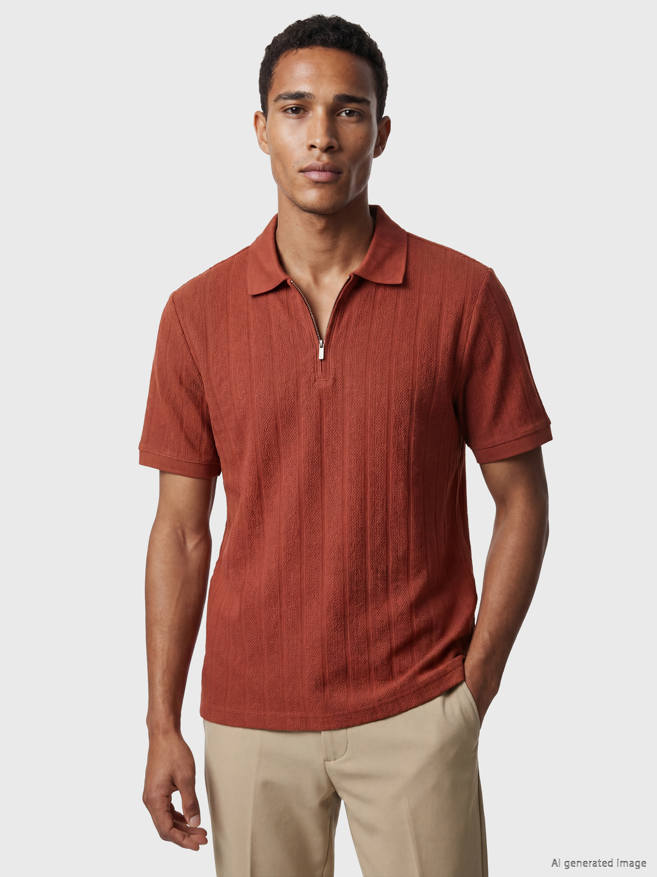 LCW Vision Polo Yaka Erkek Penye Tişört