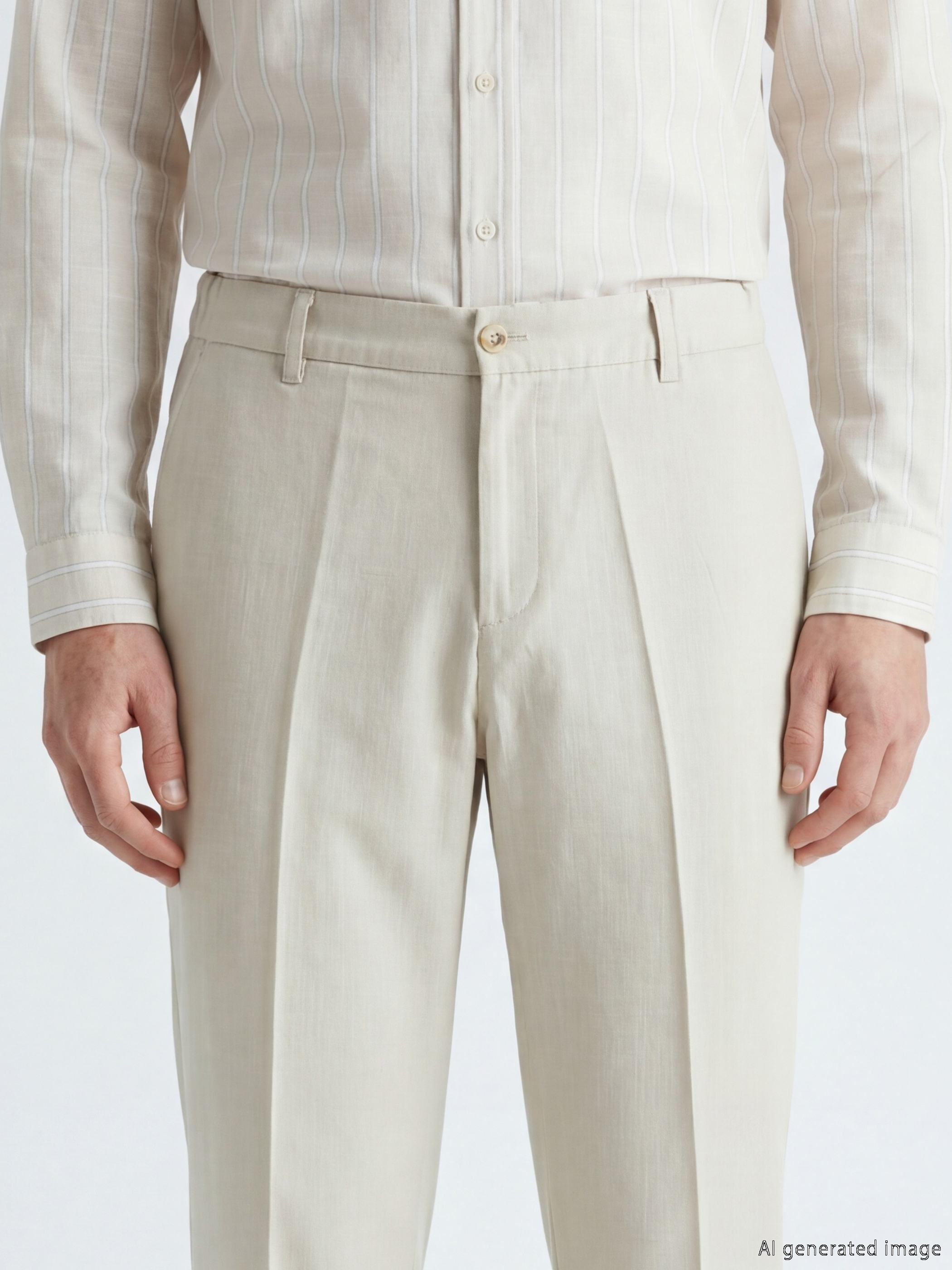 SOUTHBLUE Regular Fit Keten Görünümlü Erkek Pantolon görsel 3