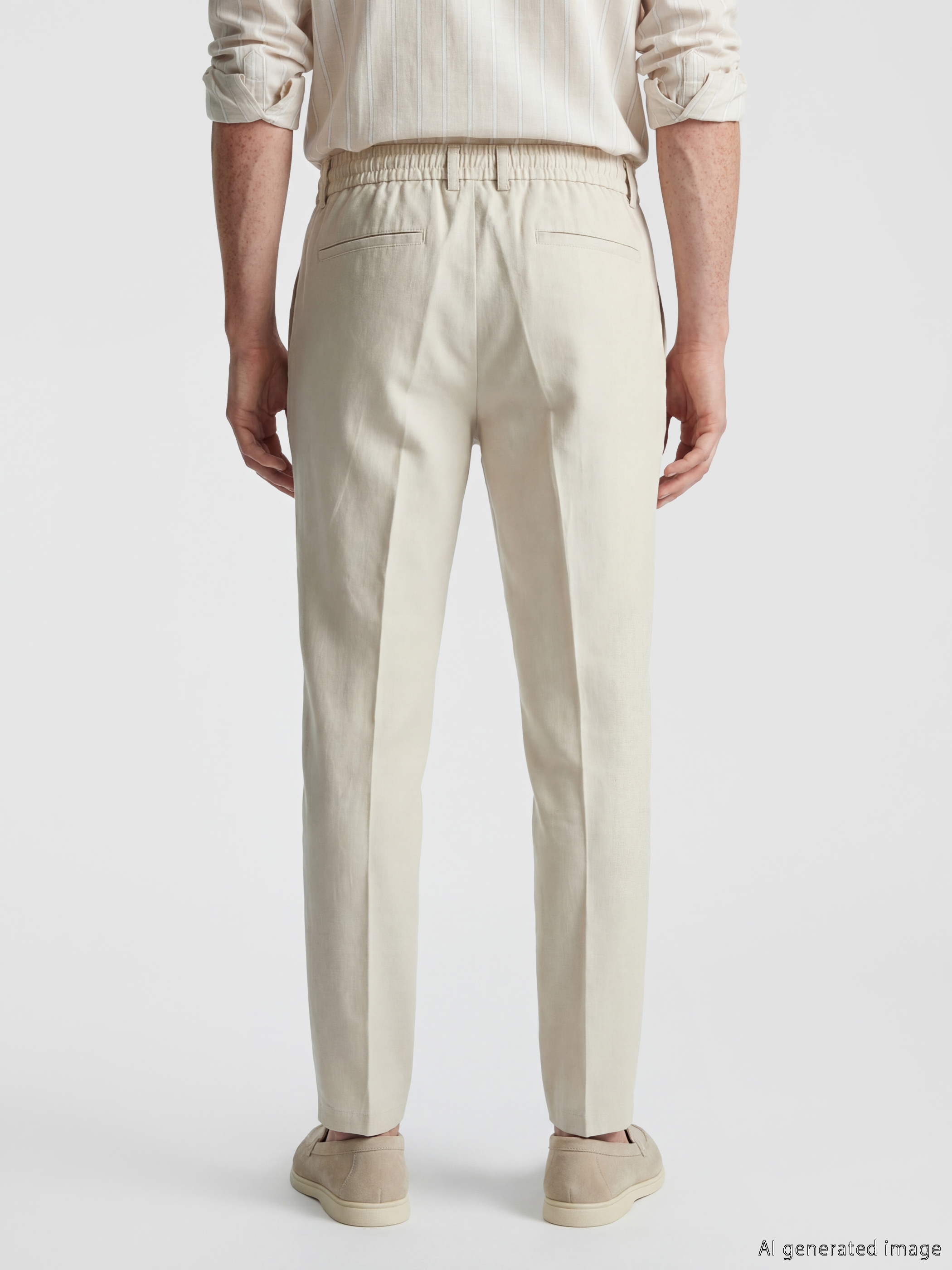 SOUTHBLUE Regular Fit Keten Görünümlü Erkek Pantolon görsel 4