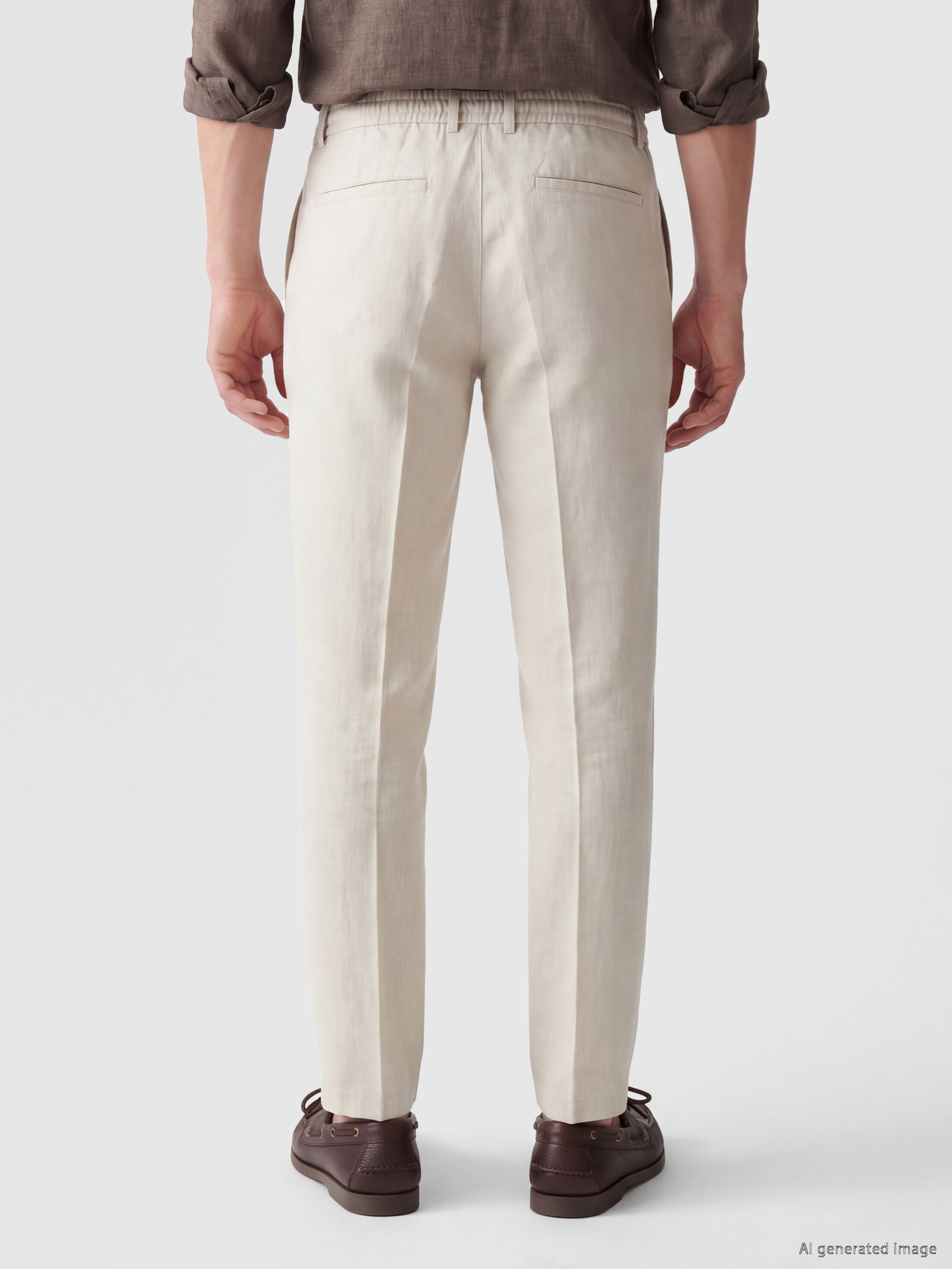 SOUTHBLUE Regular Fit Keten Görünümlü Erkek Pantolon görsel 5