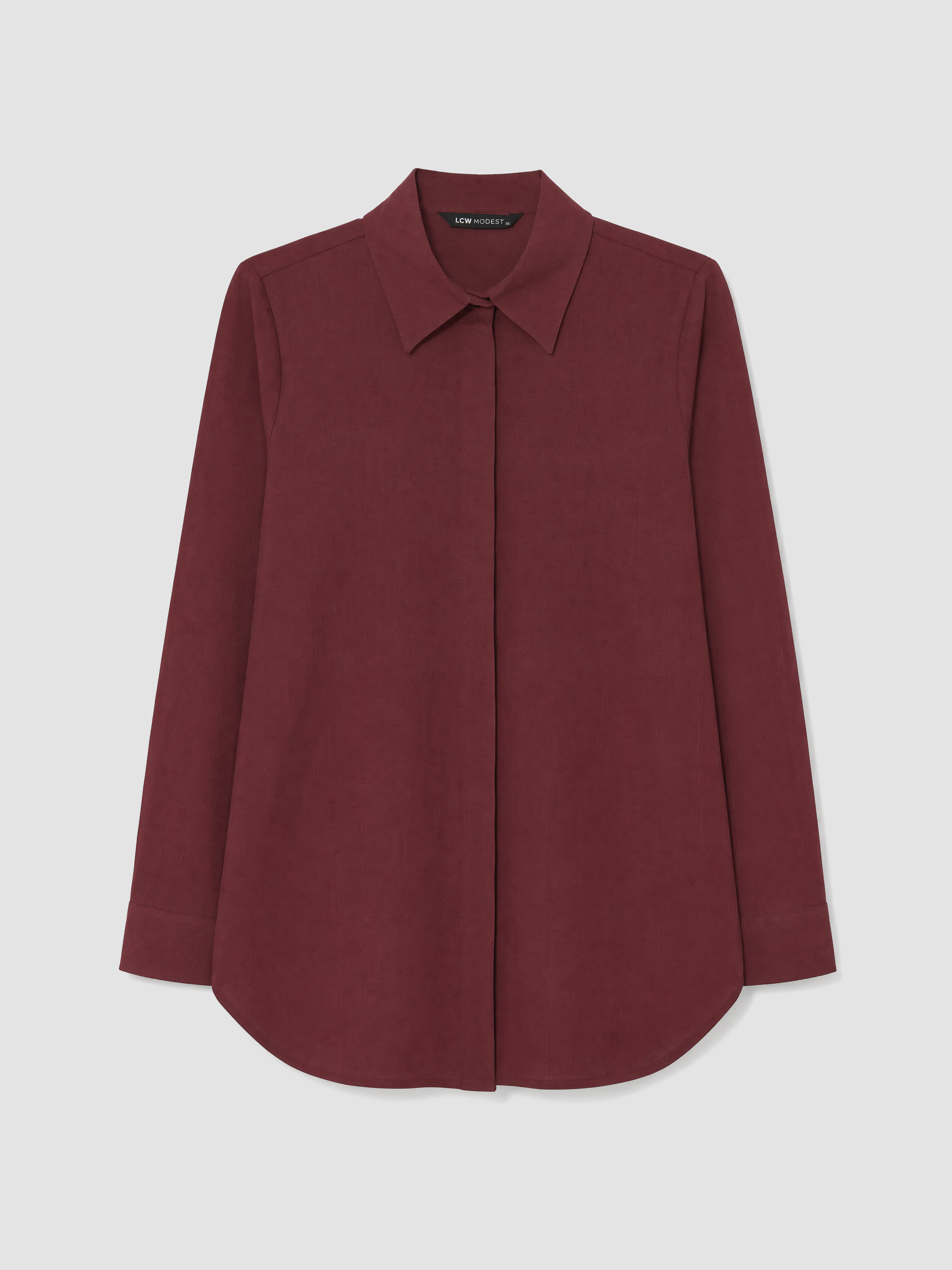 LCW Modest Dokulu Kadın Gömlek Tunik görsel 5