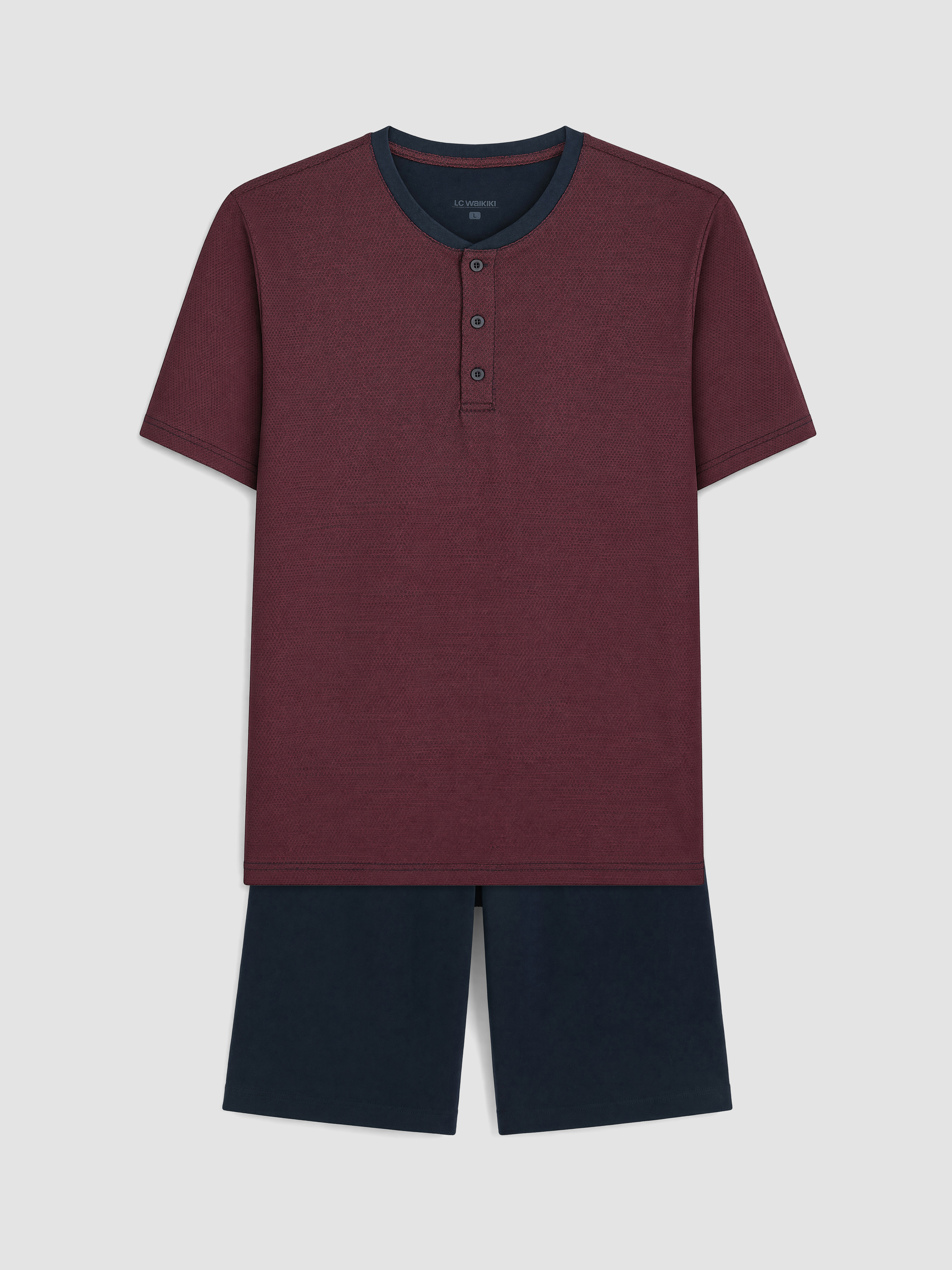 LC WAIKIKI Erkek Şortlu Pijama Takımı görsel 5