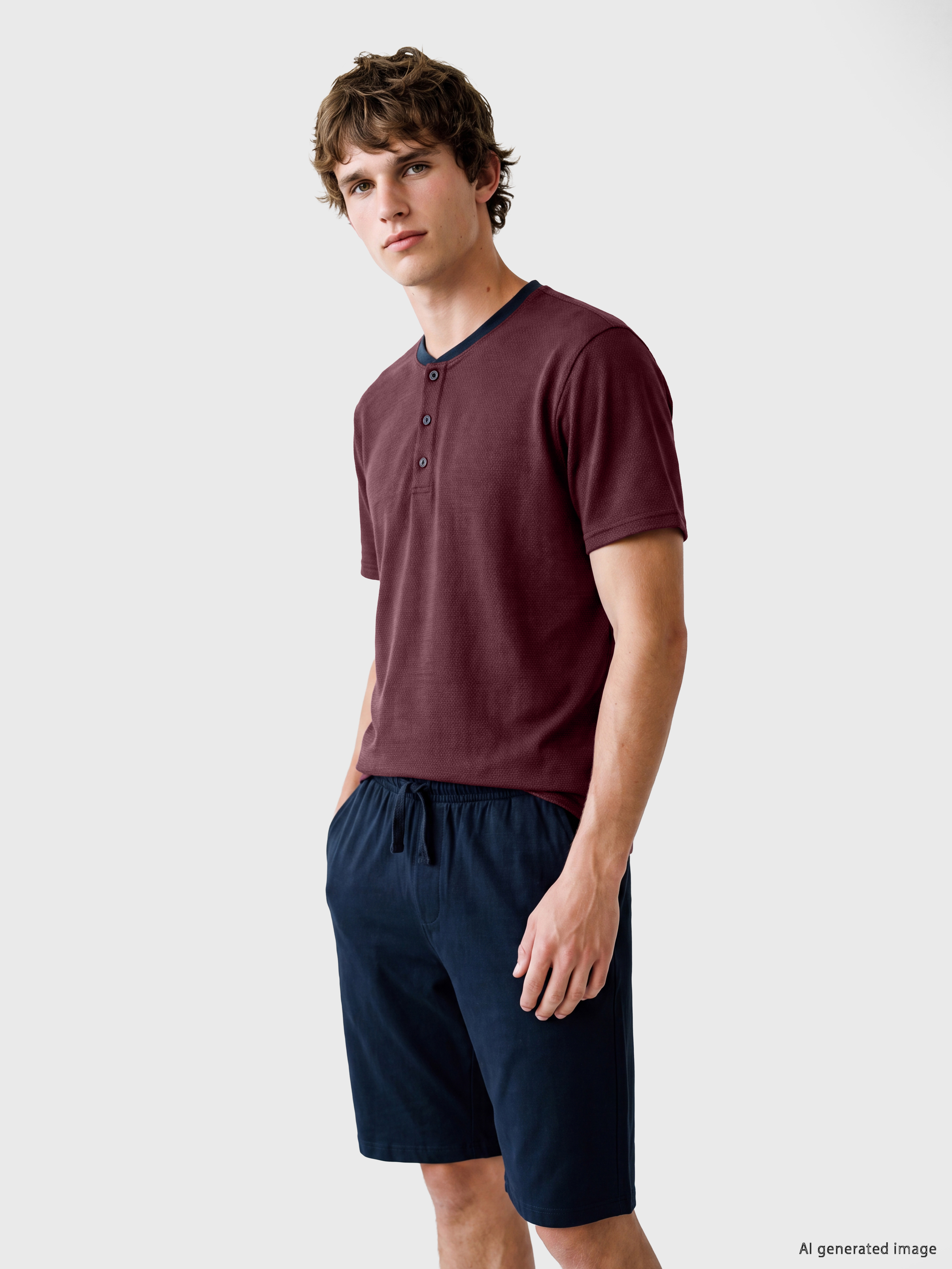 LC WAIKIKI Erkek Şortlu Pijama Takımı görsel 2