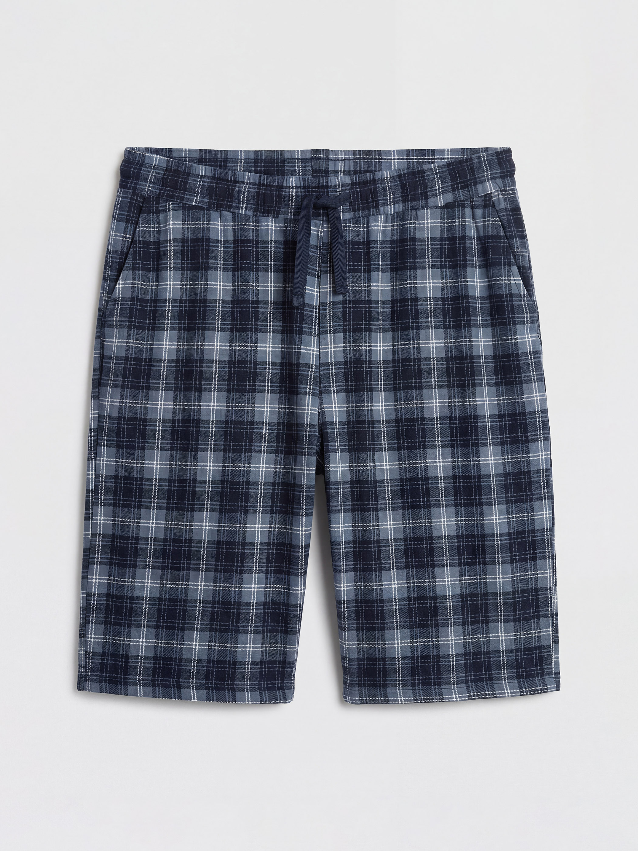 LC WAIKIKI Standart Kalıp Ekose Erkek Şortlu Pijama Takımı görsel 8