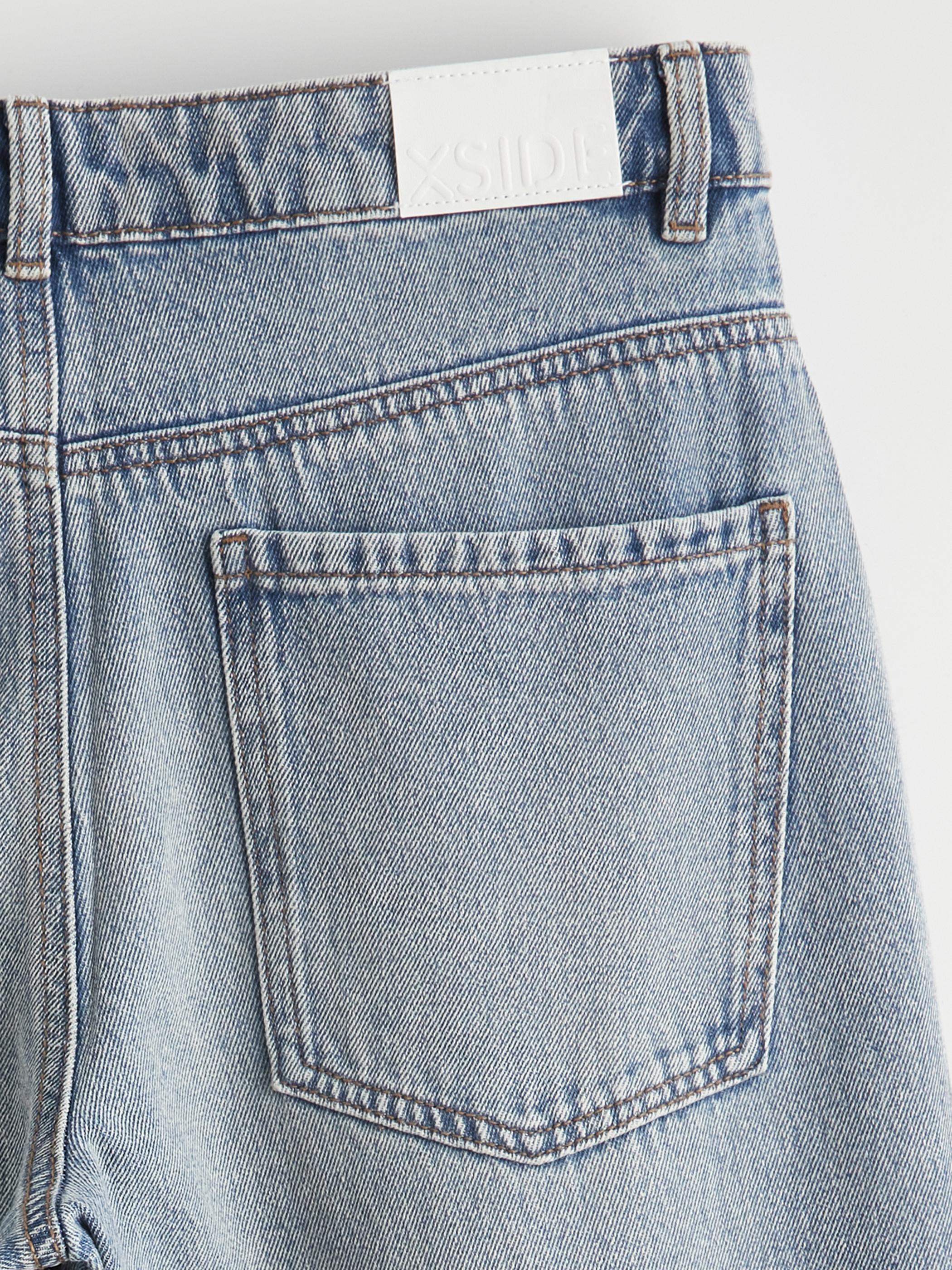 XSIDE Taşlı Wideleg Kadın Jean Pantolon görsel 7