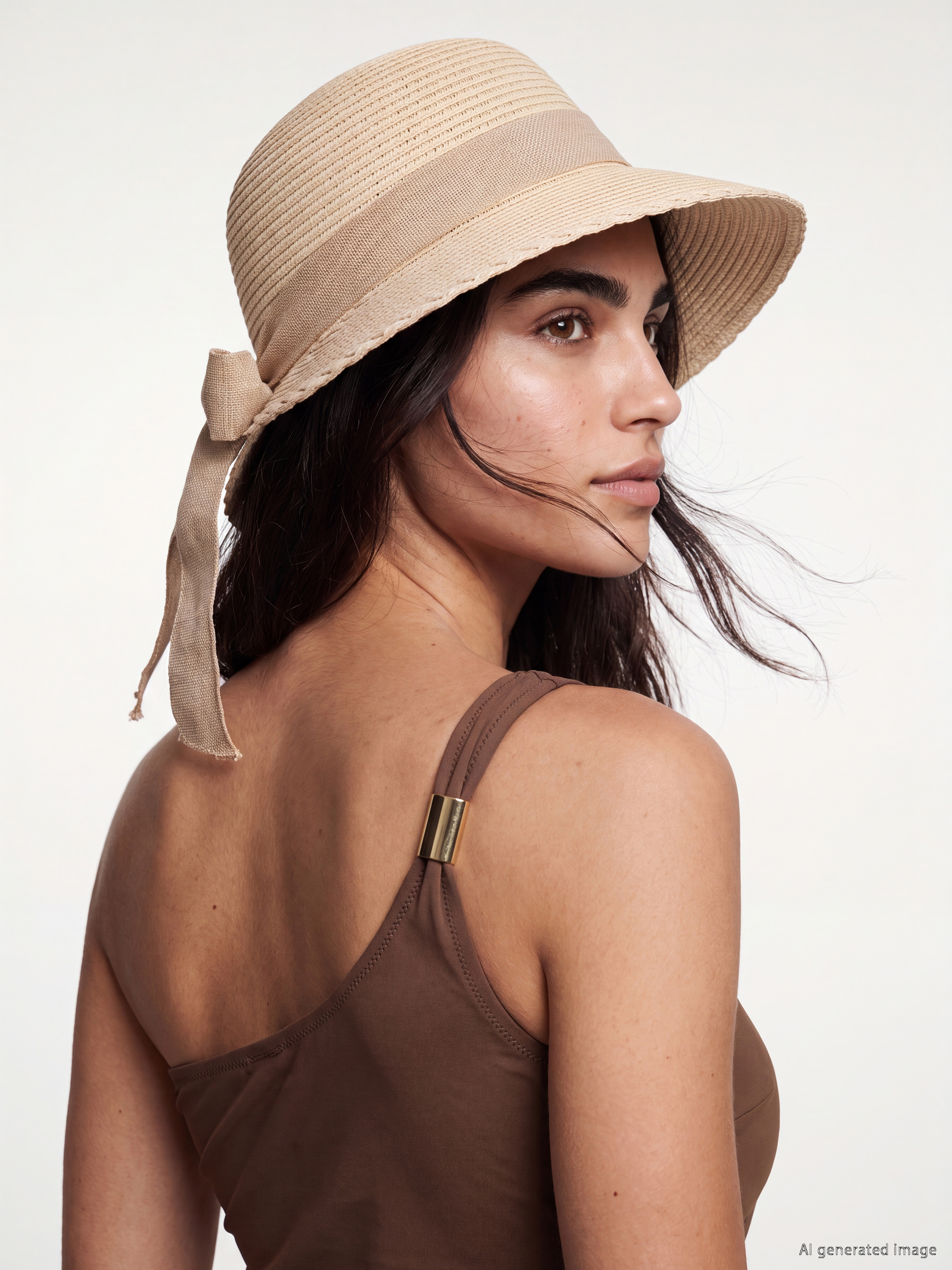 LCW ACCESSORIES Kadın Hasır Bucket Şapka