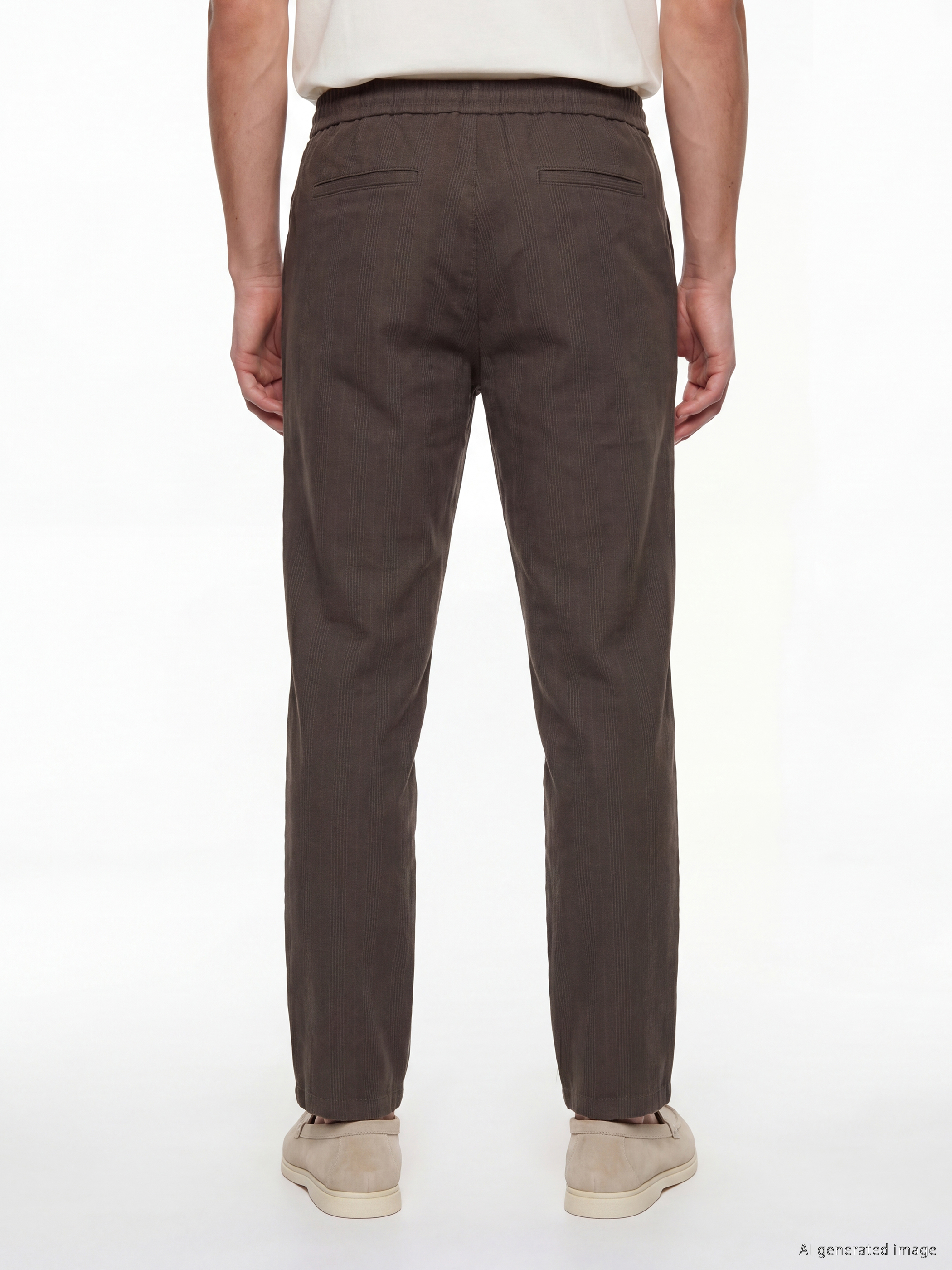 LCW Vision Regular Fit Keten Görünümlü Erkek Pantolon görsel 4