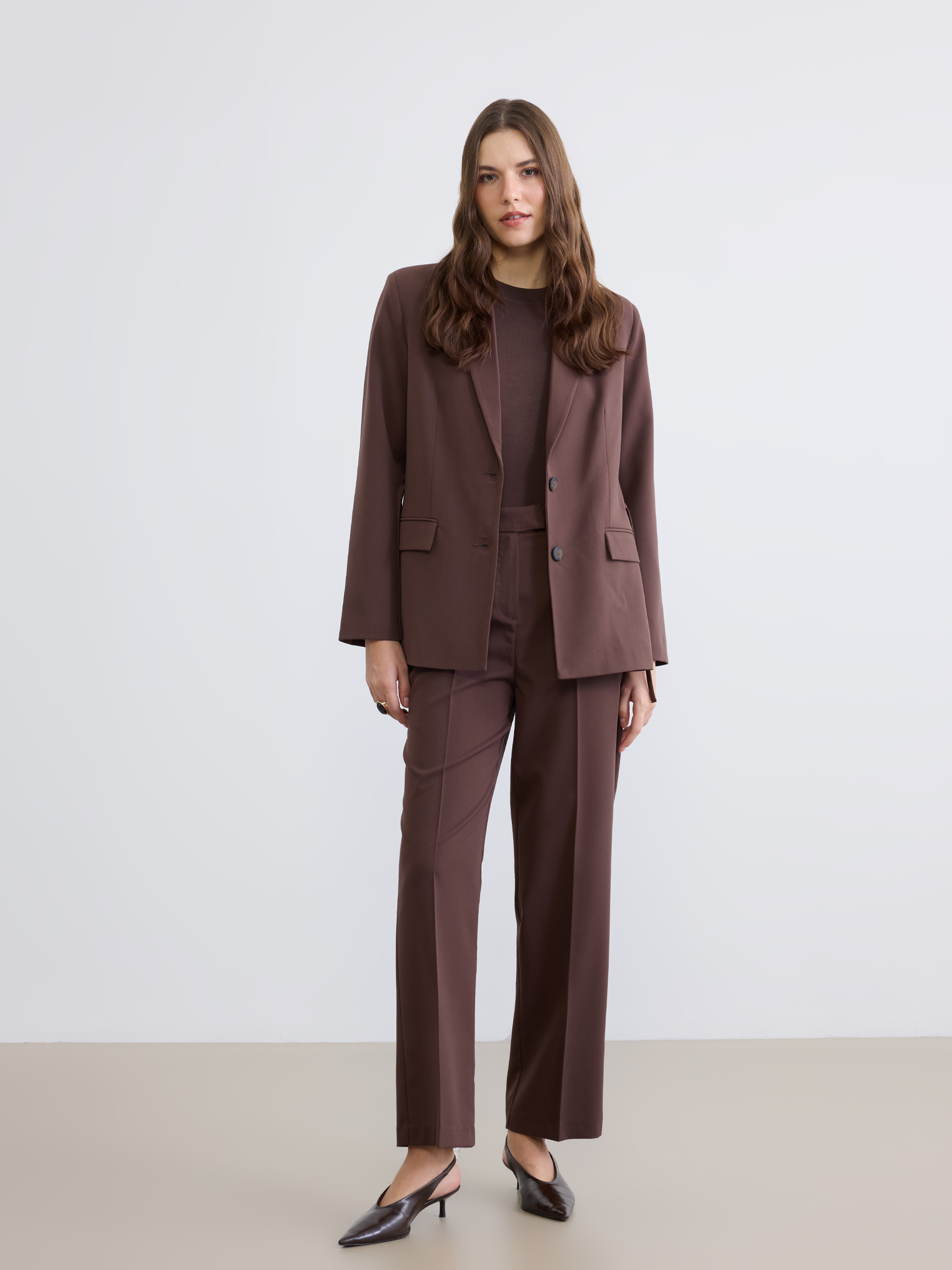 LCW EVERYDAY Beli Kuşaklı Kadın Blazer Ceket görsel 3