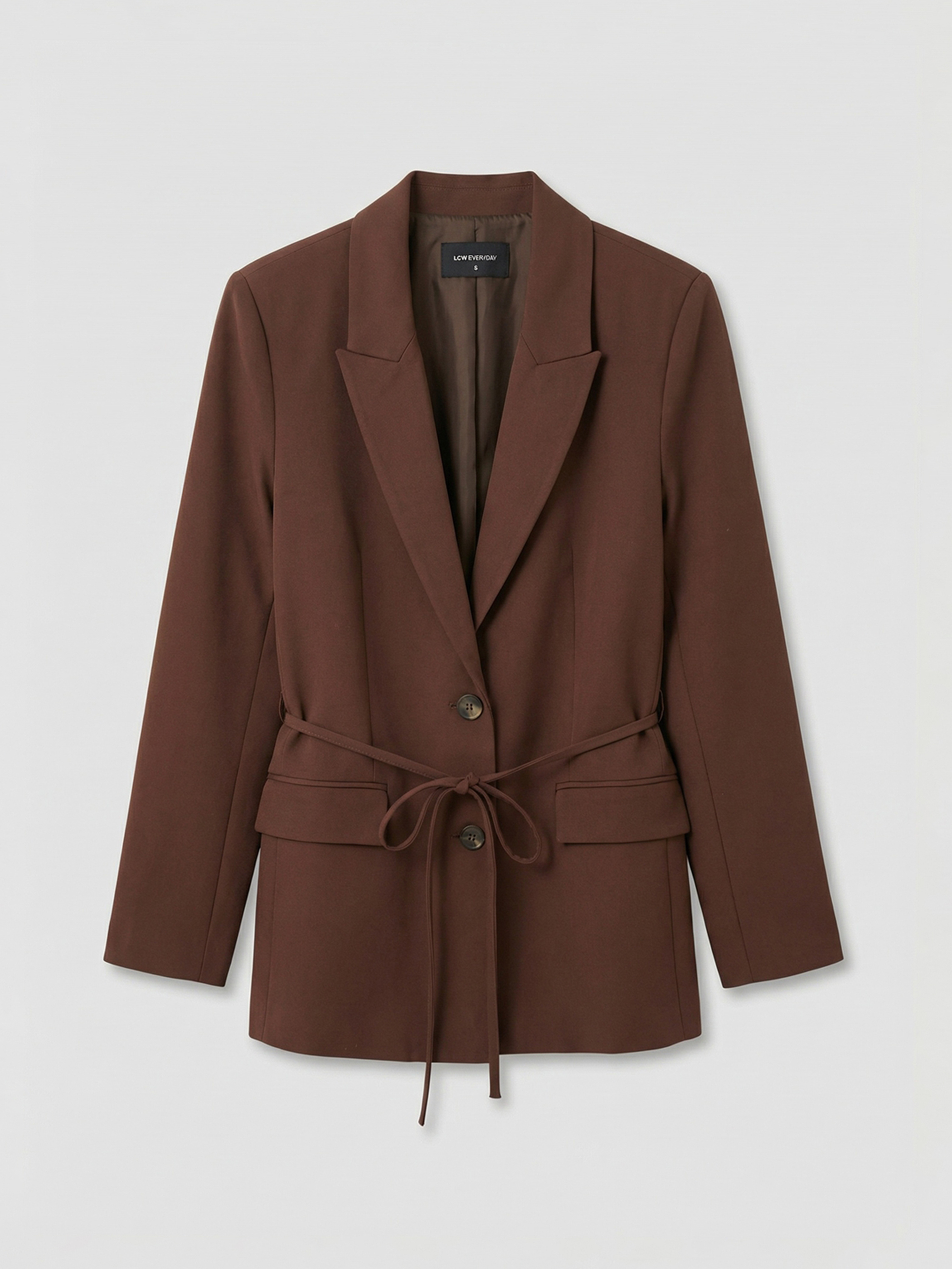 LCW EVERYDAY Beli Kuşaklı Kadın Blazer Ceket görsel 7