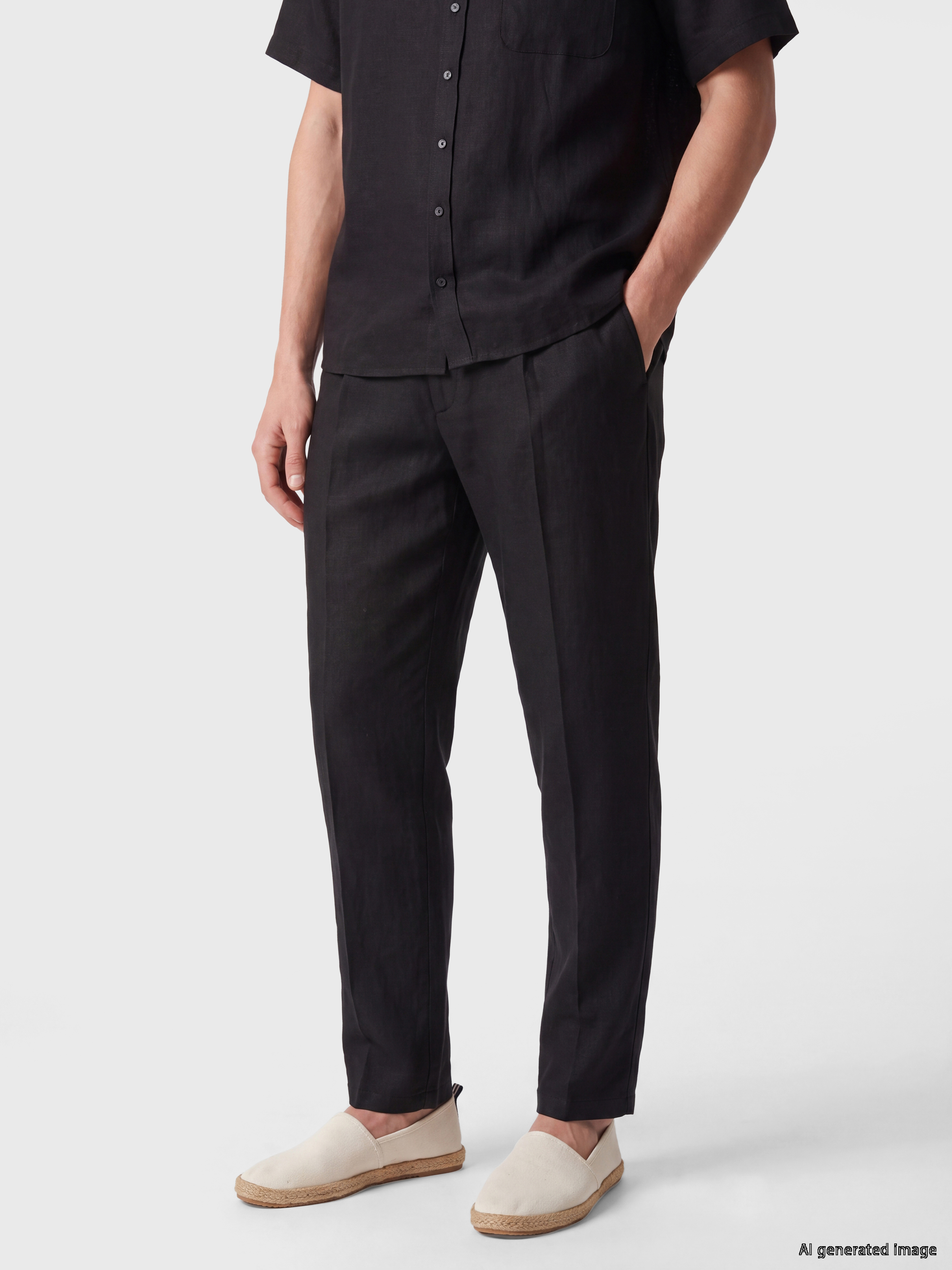 SOUTHBLUE Regular Fit %100 Keten Erkek Pantolon