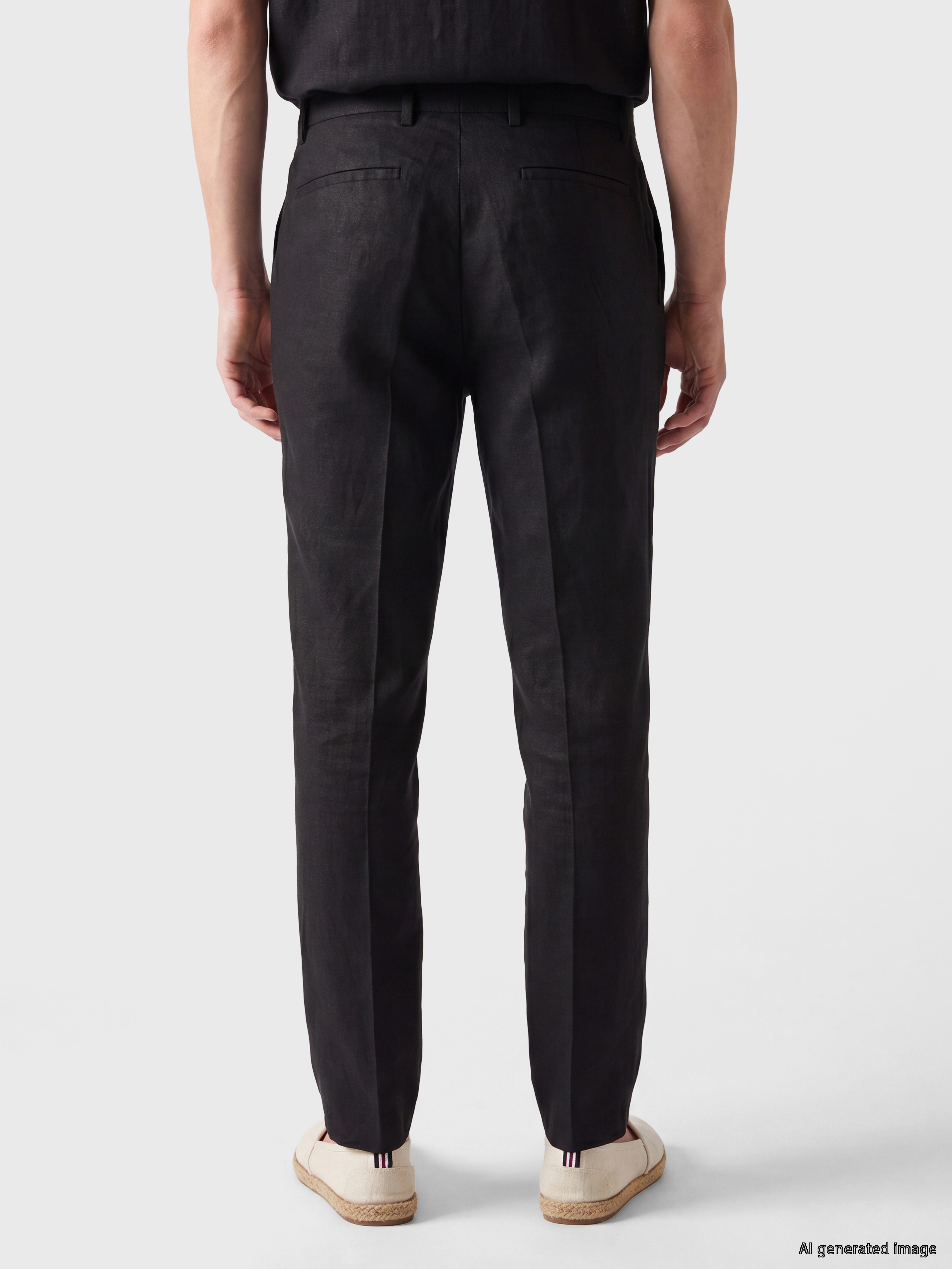 SOUTHBLUE Regular Fit %100 Keten Erkek Pantolon görsel 4