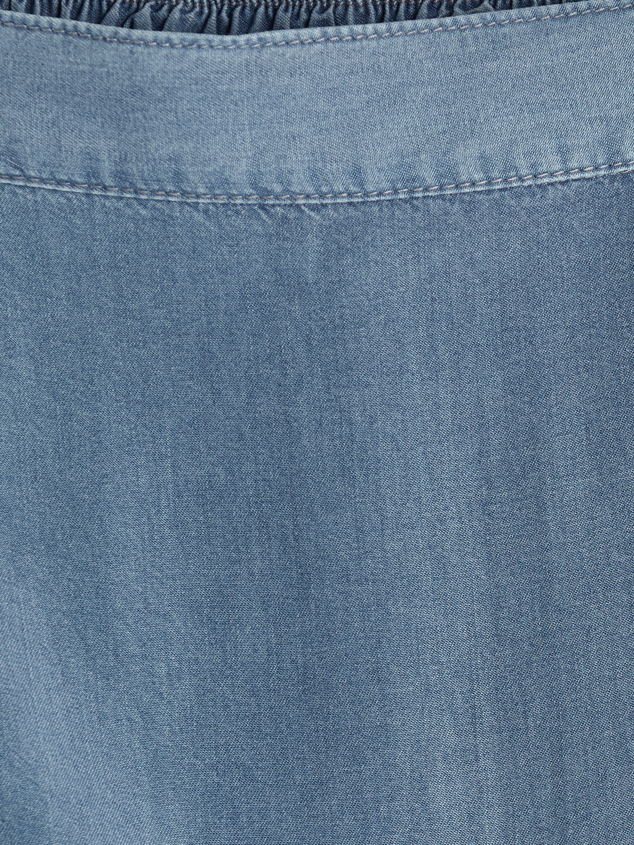 LCW Modest Beli Lastikli Fırfırlı Jean Etek görsel 7