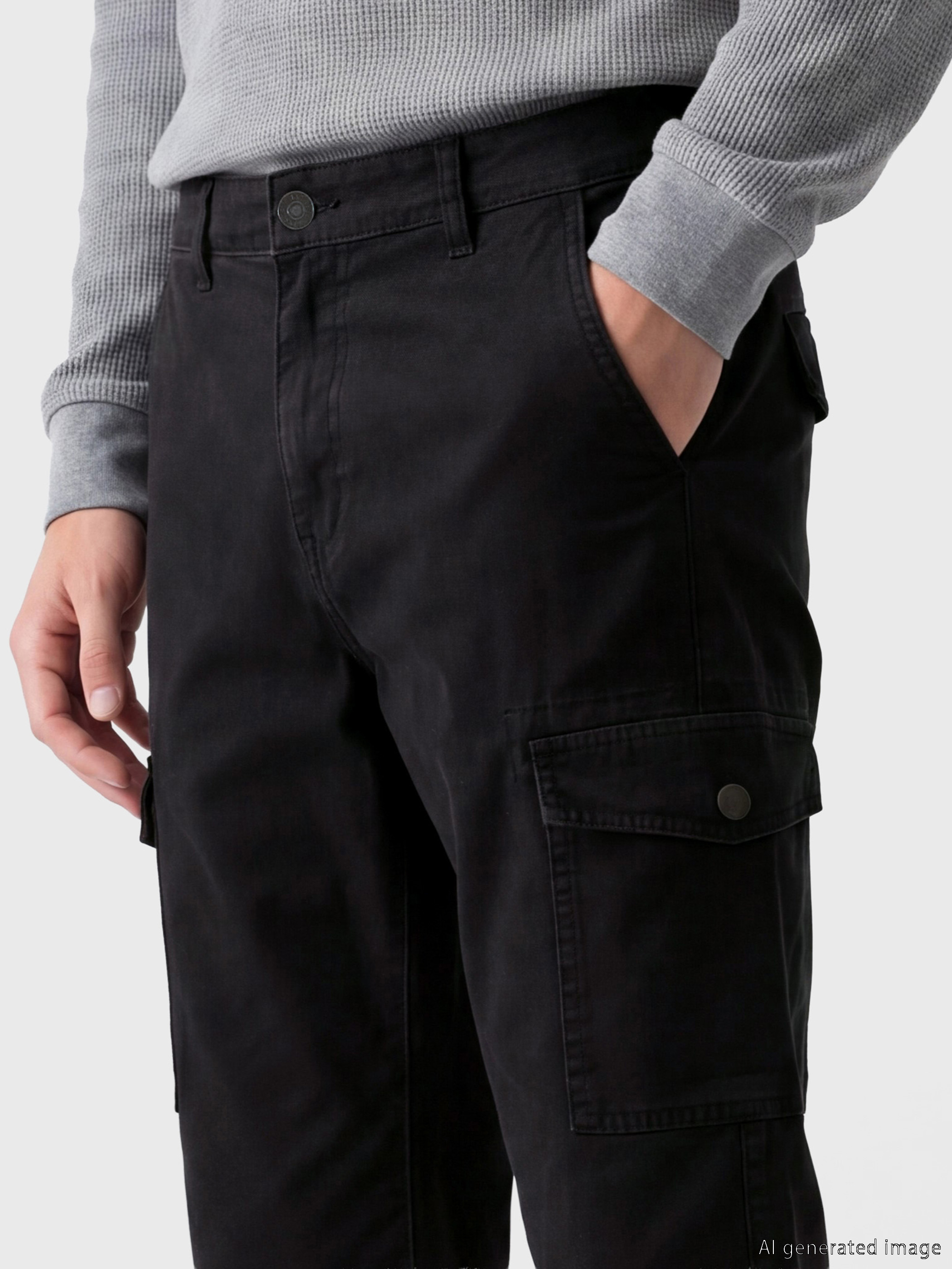 LCW Jeans Regular Fit Kargo Cepli Erkek Jean Şort görsel 3