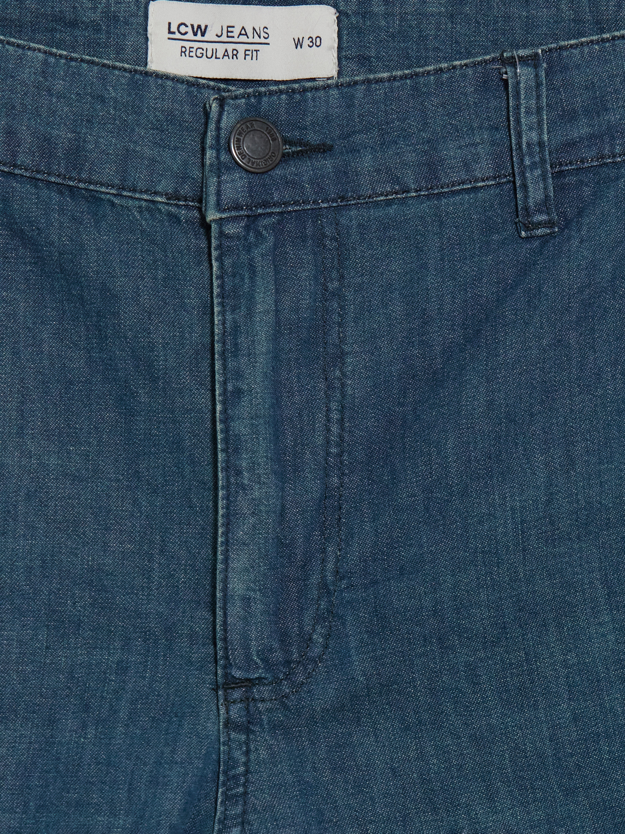 LCW Jeans Regular Fit Erkek Jean Şort görsel 7
