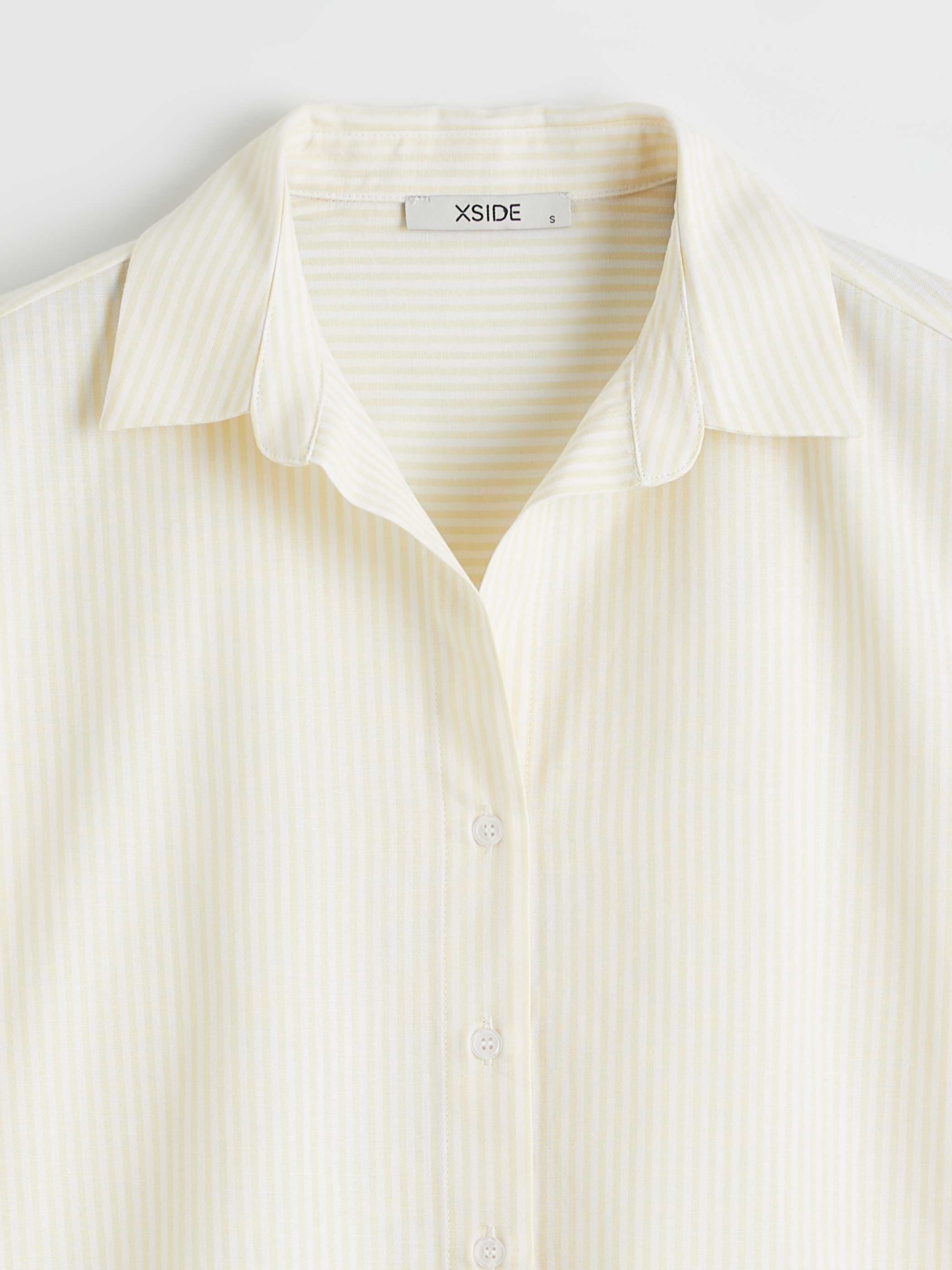 XSIDE Çizgili Oversize Poplin Kadın Gömlek görsel 6