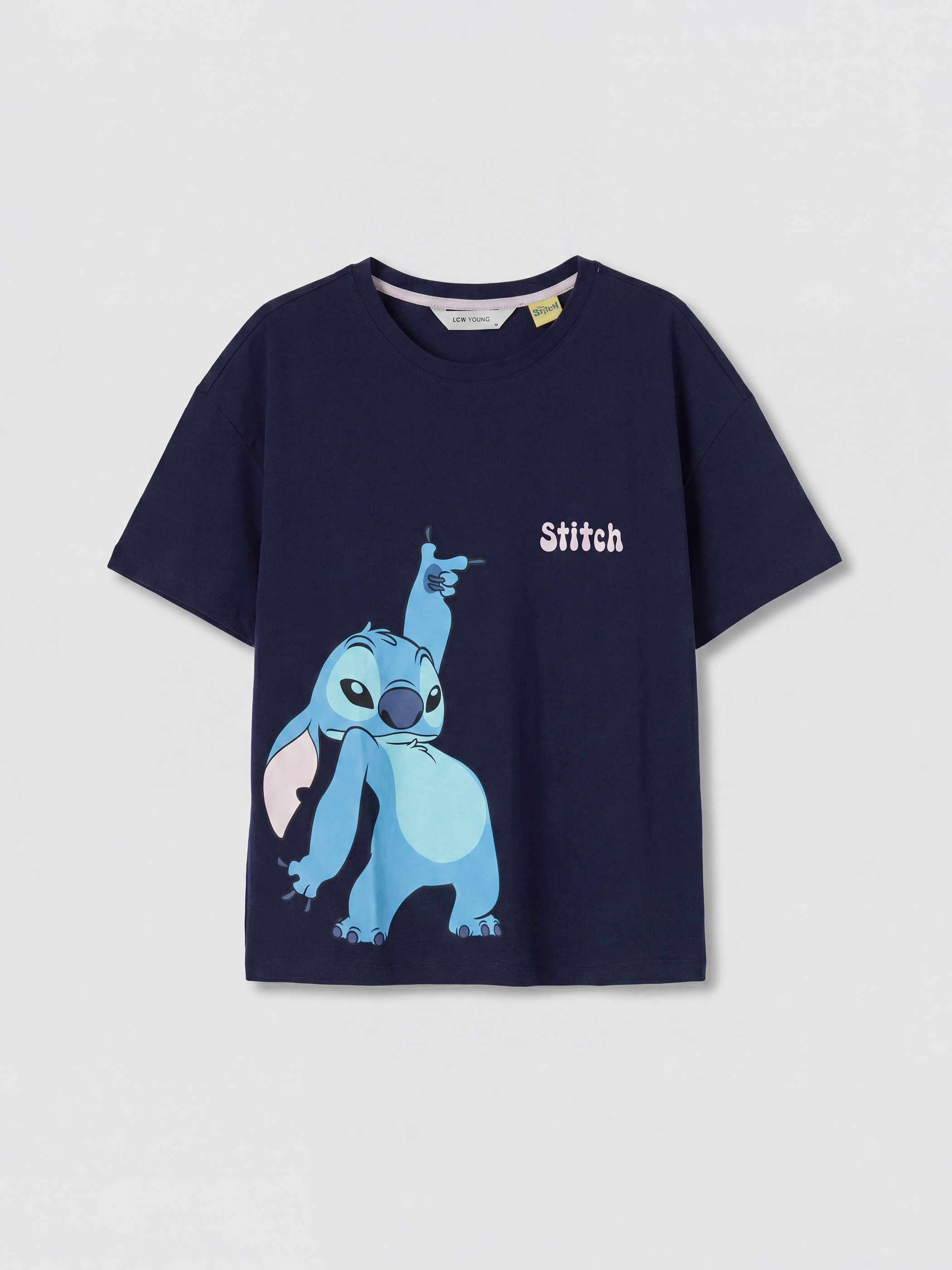 LCW Young Stitch Baskılı Kadın Şortlu Pijama Takımı görsel 6