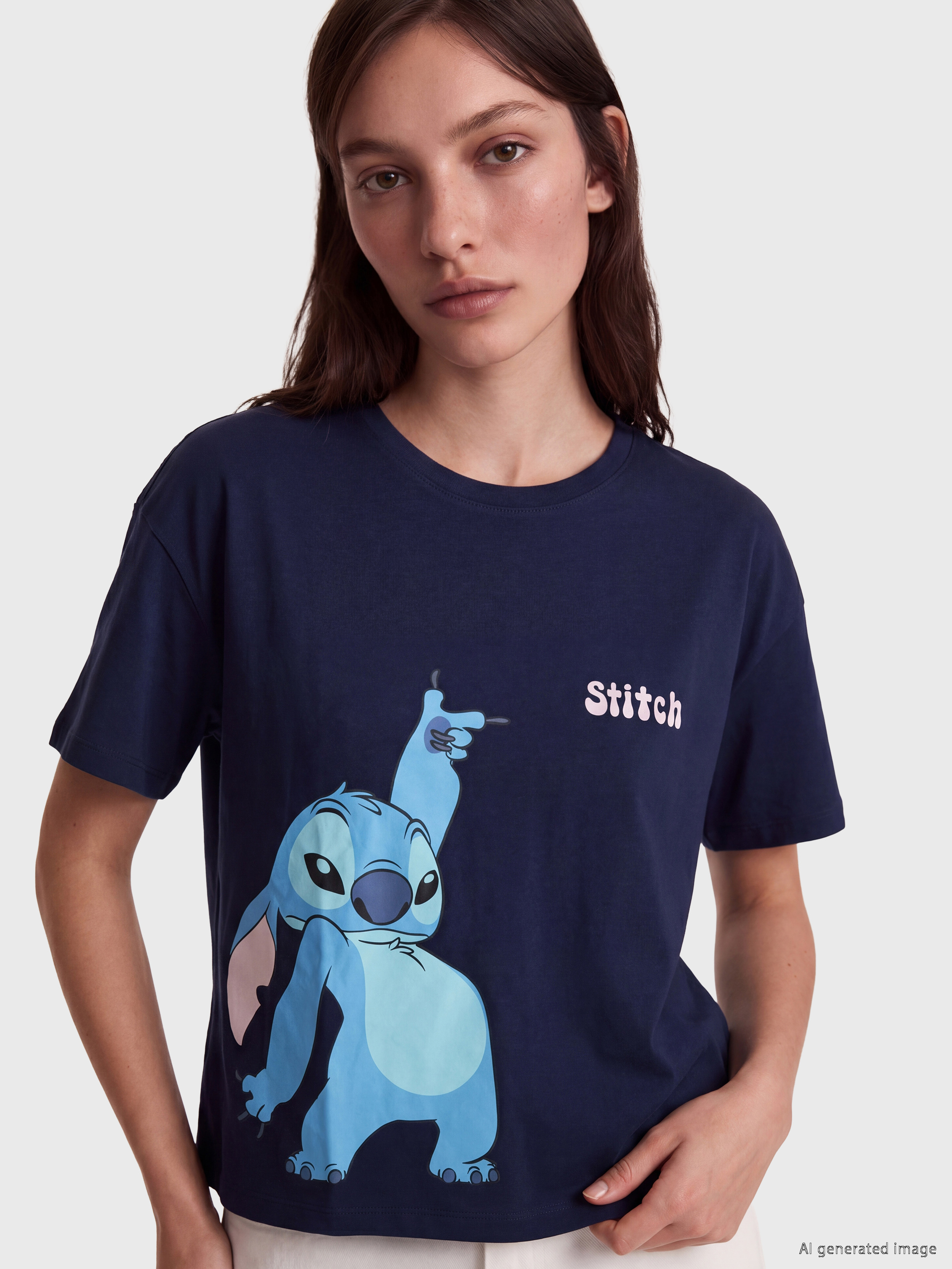 LCW Young Stitch Baskılı Kadın Şortlu Pijama Takımı görsel 3