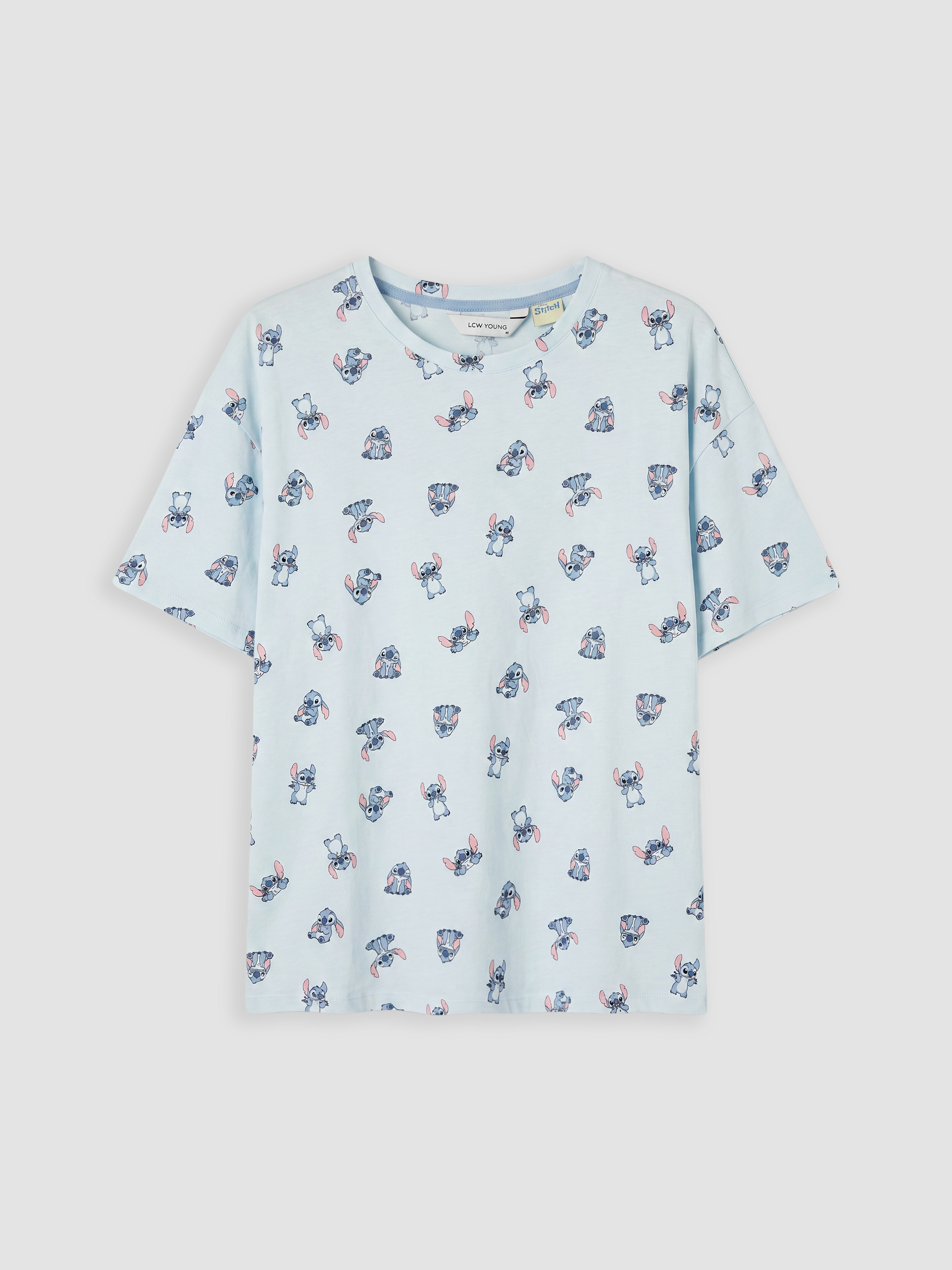 LCW Young Stitch Baskılı Kadın Şortlu Pijama Takımı görsel 6