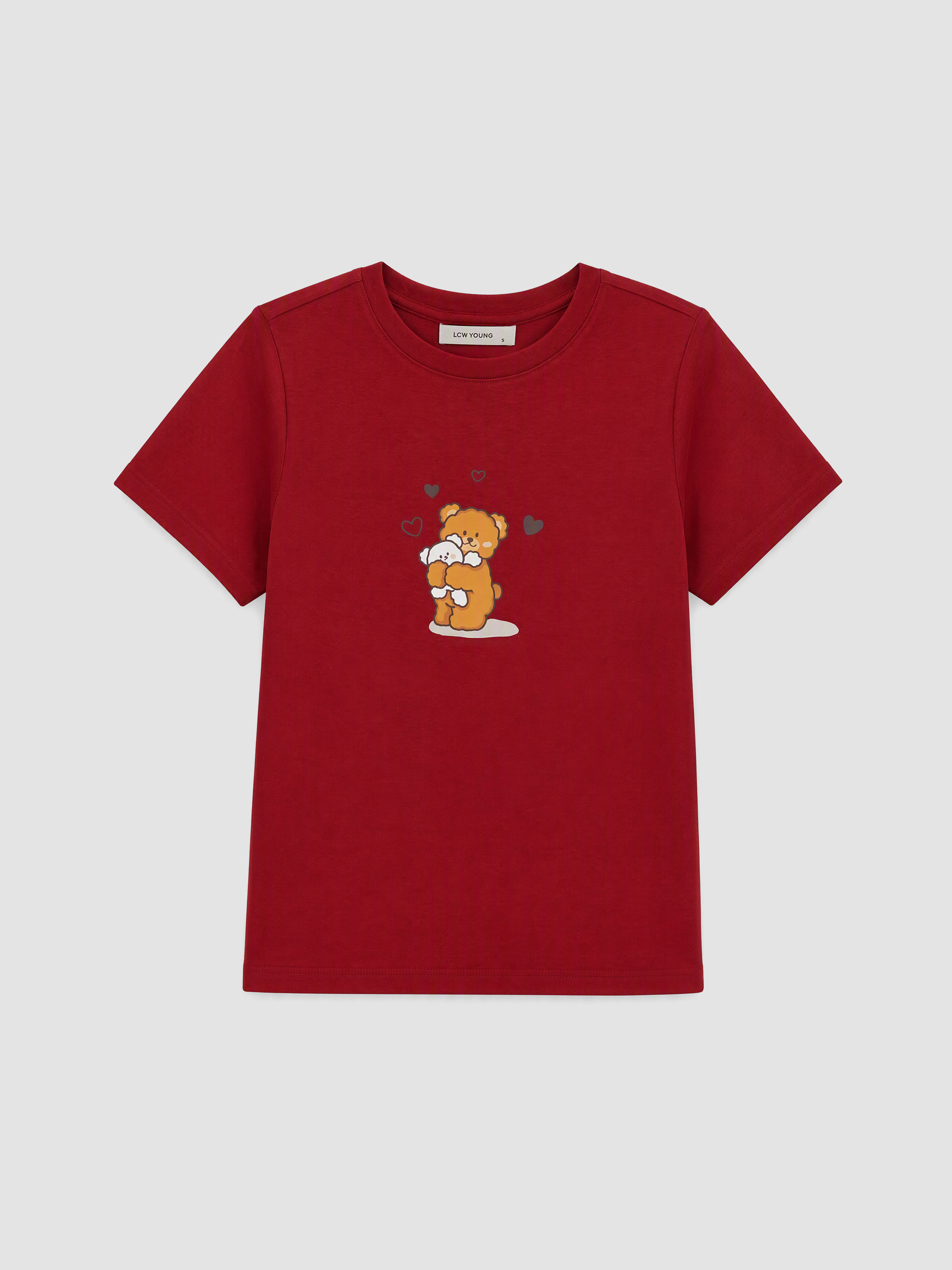 LCW Young Baskılı Kadın Şortlu Pijama Takımı görsel 6