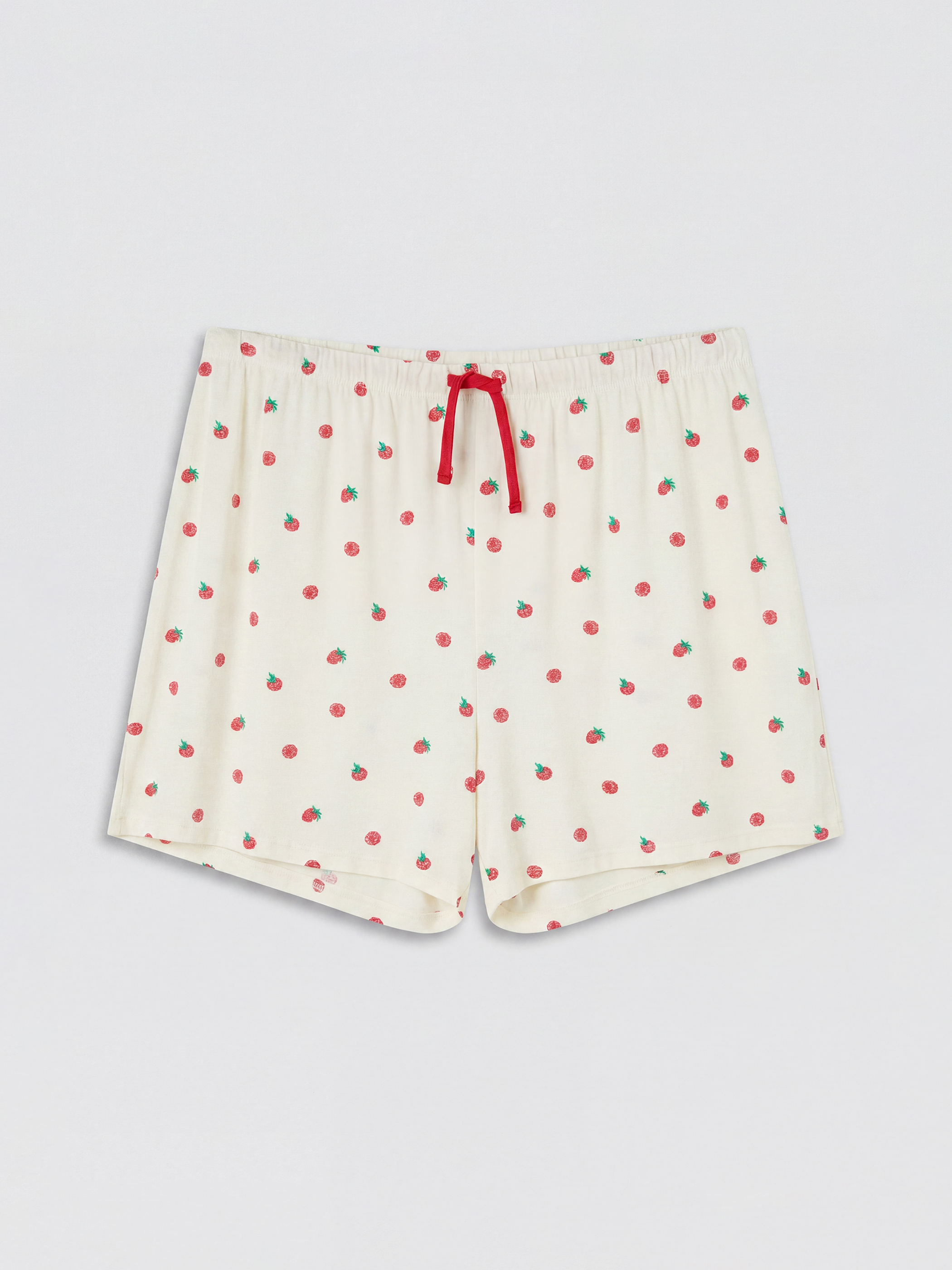 LCW DREAM Çilek Desenli Kadın Şort Pijama Altı görsel 5