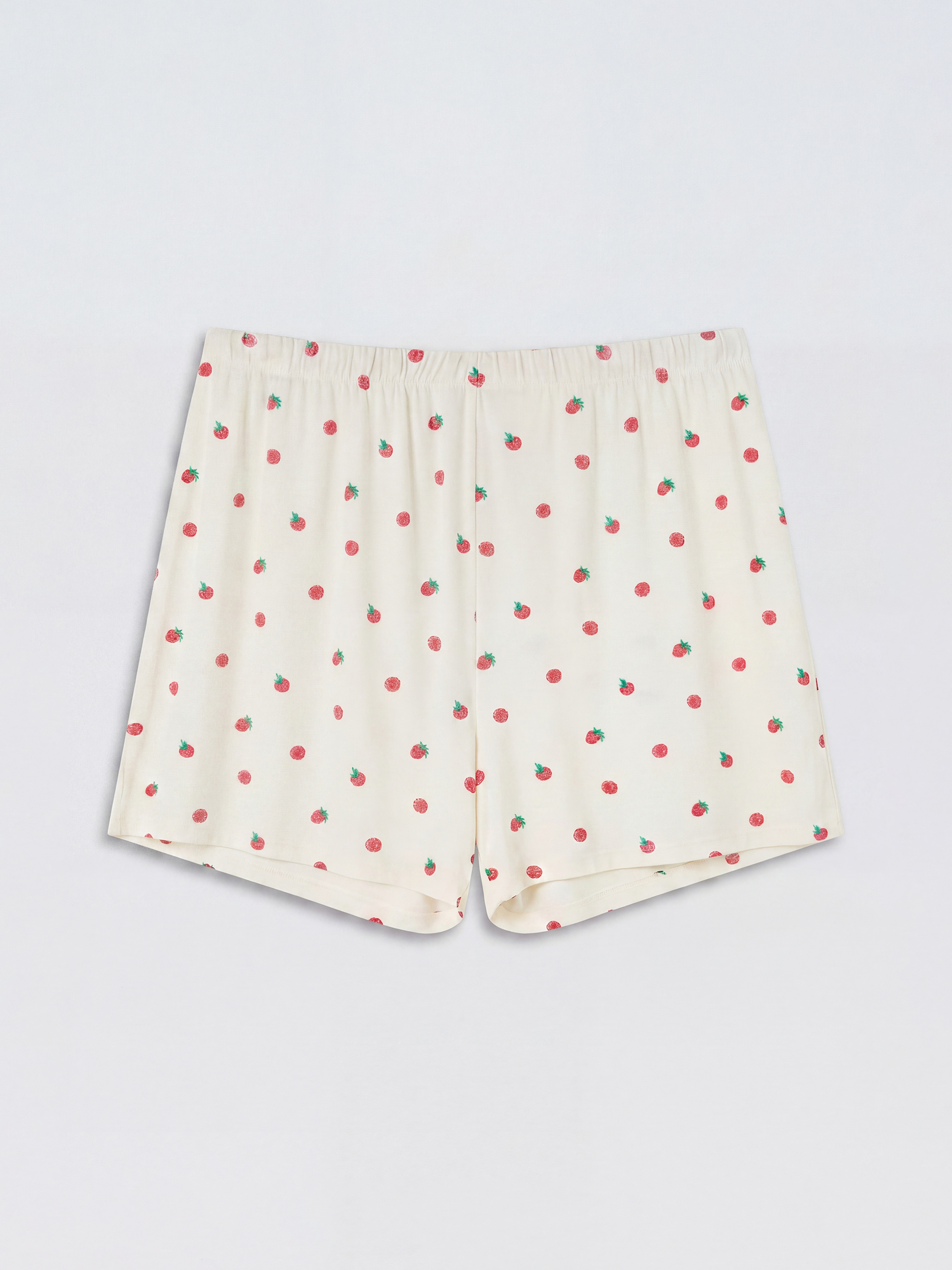 LCW DREAM Çilek Desenli Kadın Şort Pijama Altı görsel 6