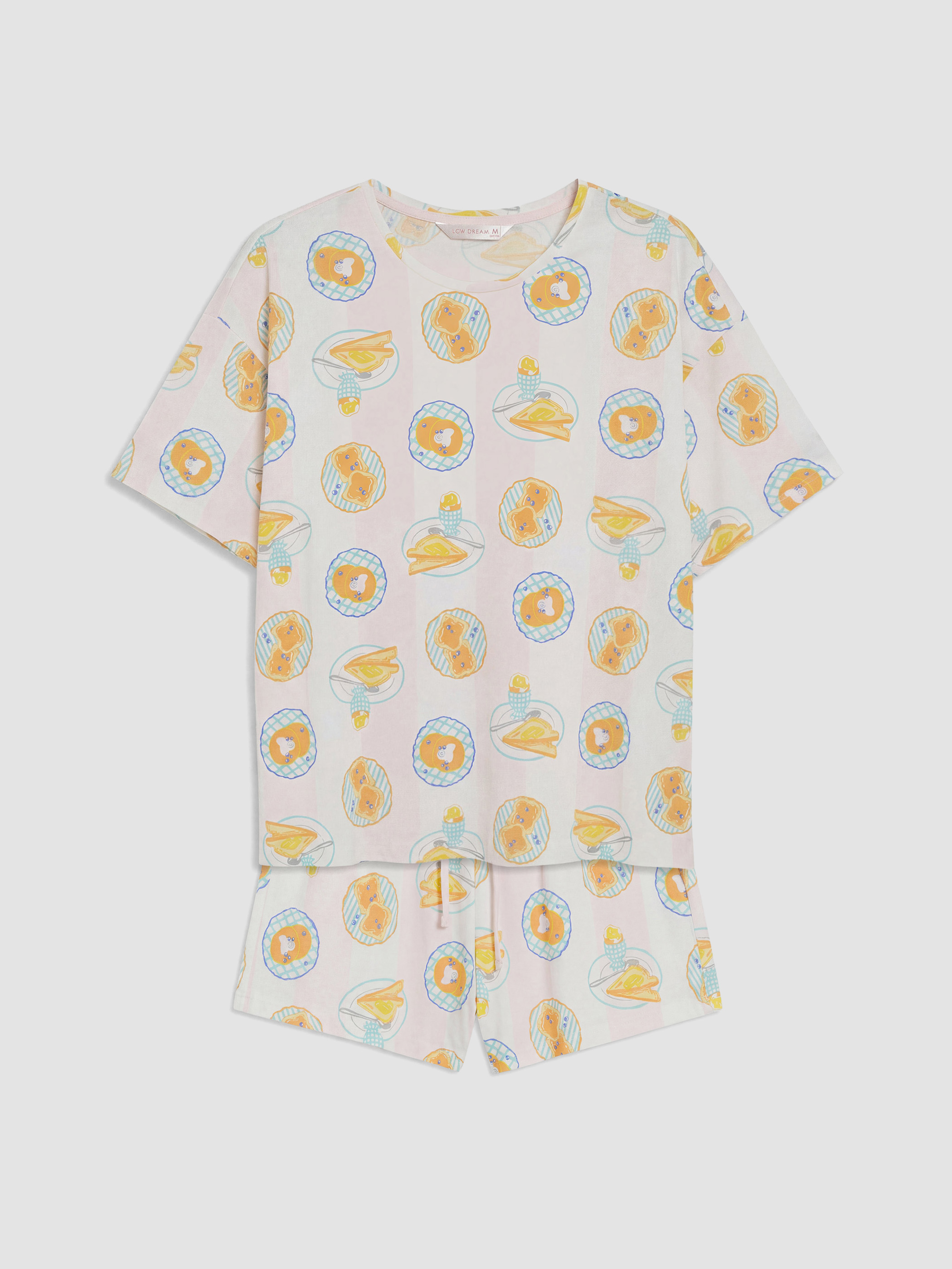 LCW DREAM Baskılı Kadın Şortlu Pijama Takımı görsel 5