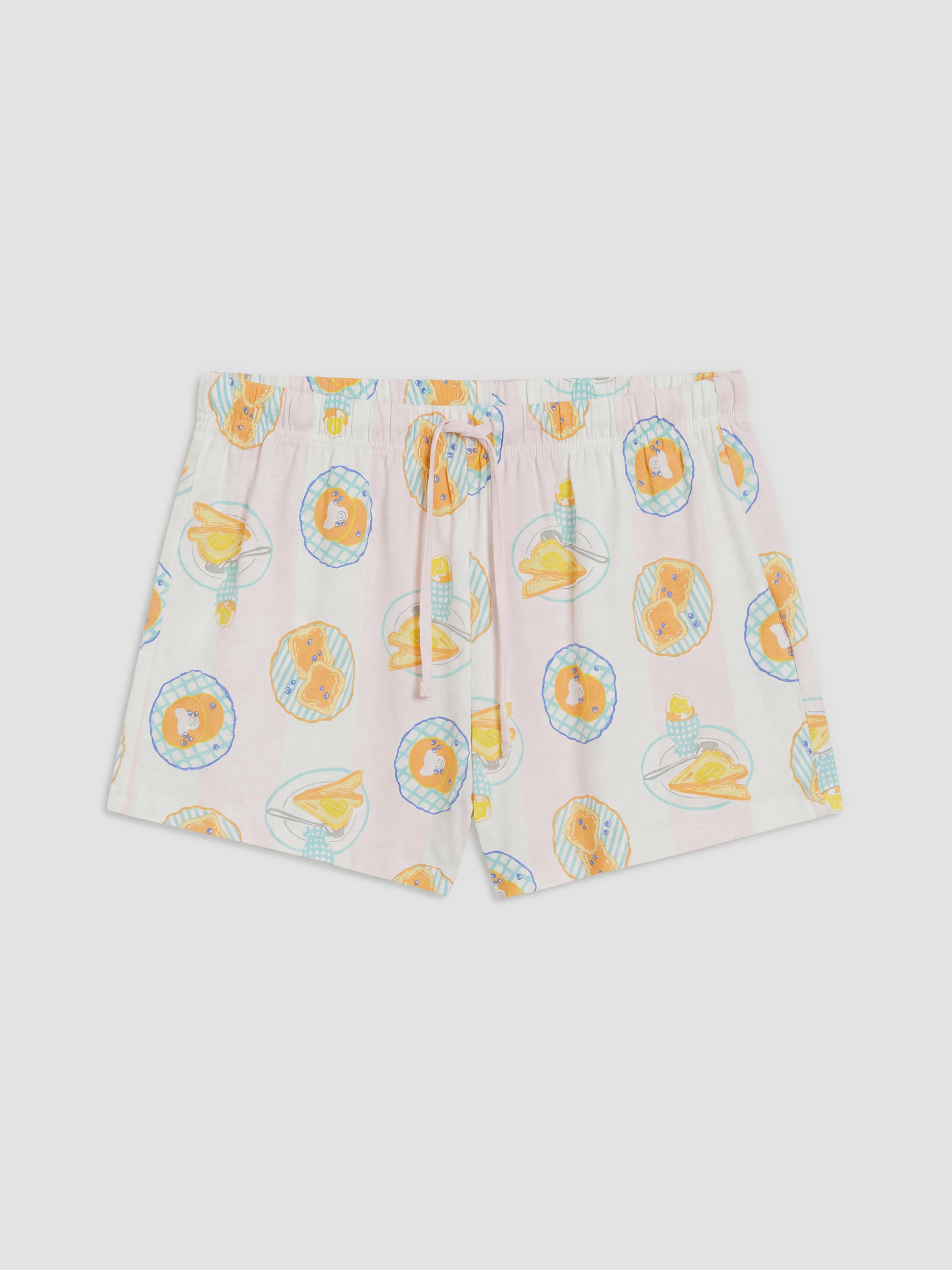 LCW DREAM Baskılı Kadın Şortlu Pijama Takımı görsel 7