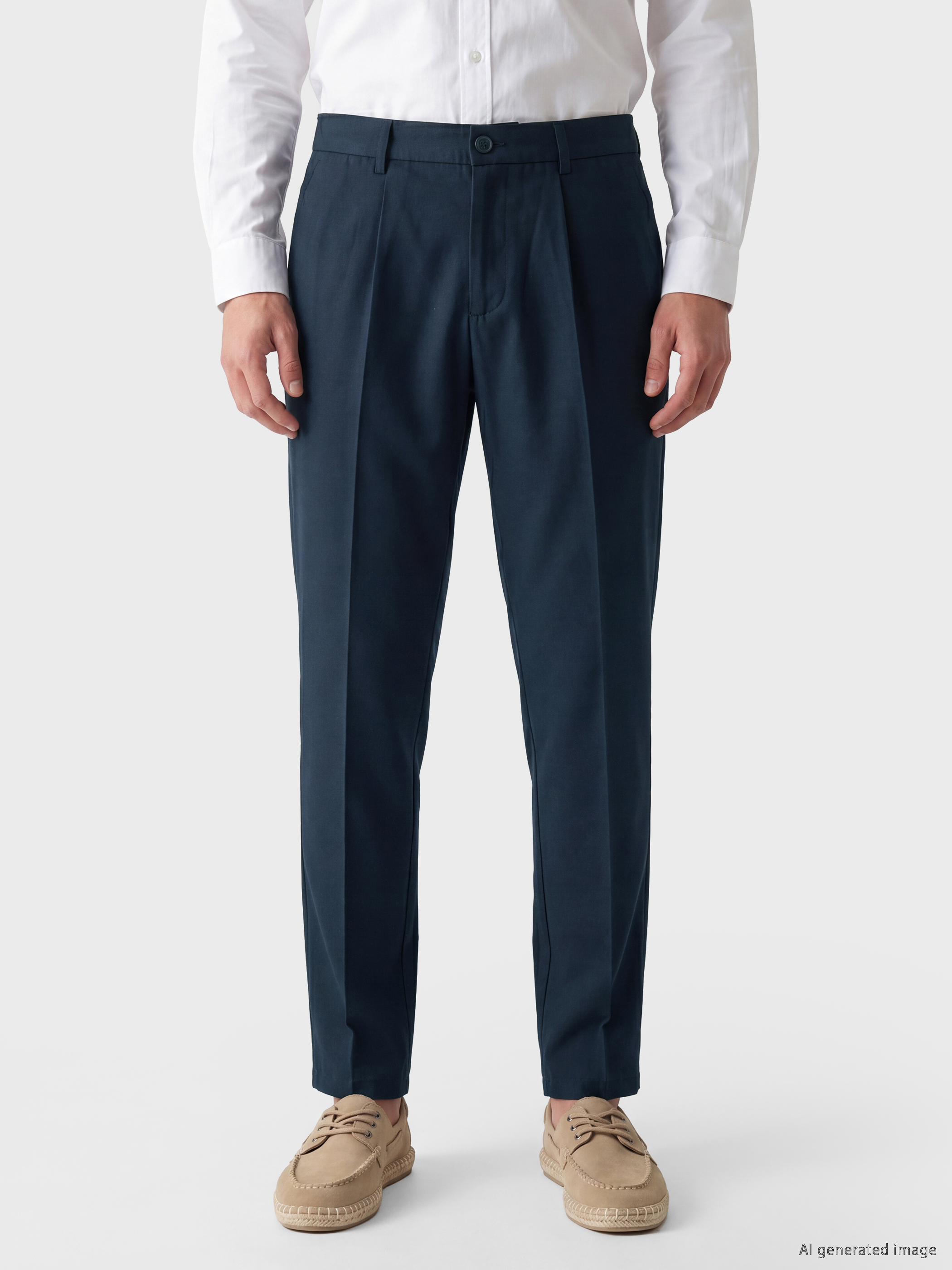 LCW BUSINESS Slim Fit Pamuklu Erkek Kumaş Pantolon görsel 2