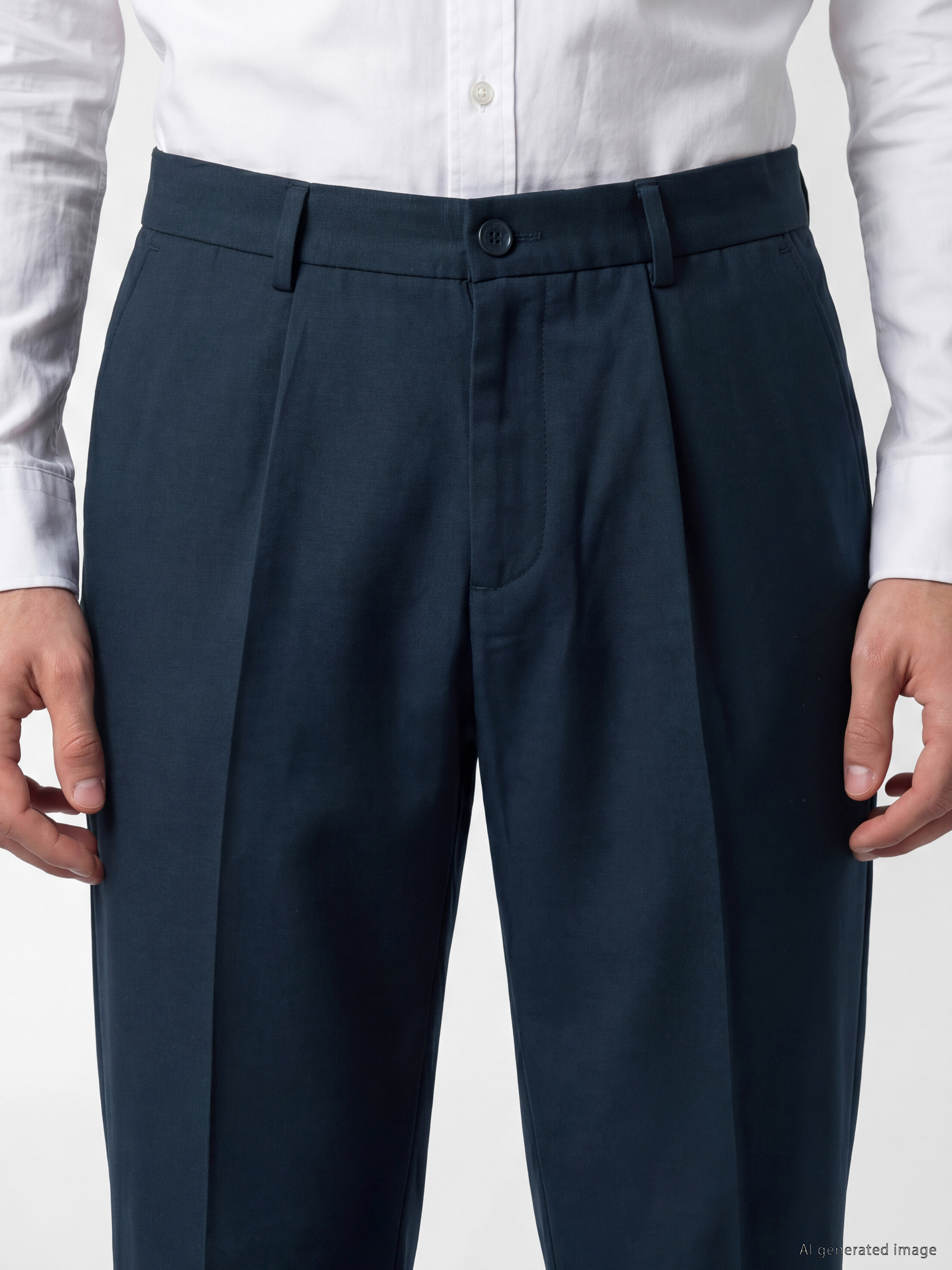 LCW BUSINESS Slim Fit Pamuklu Erkek Kumaş Pantolon görsel 3