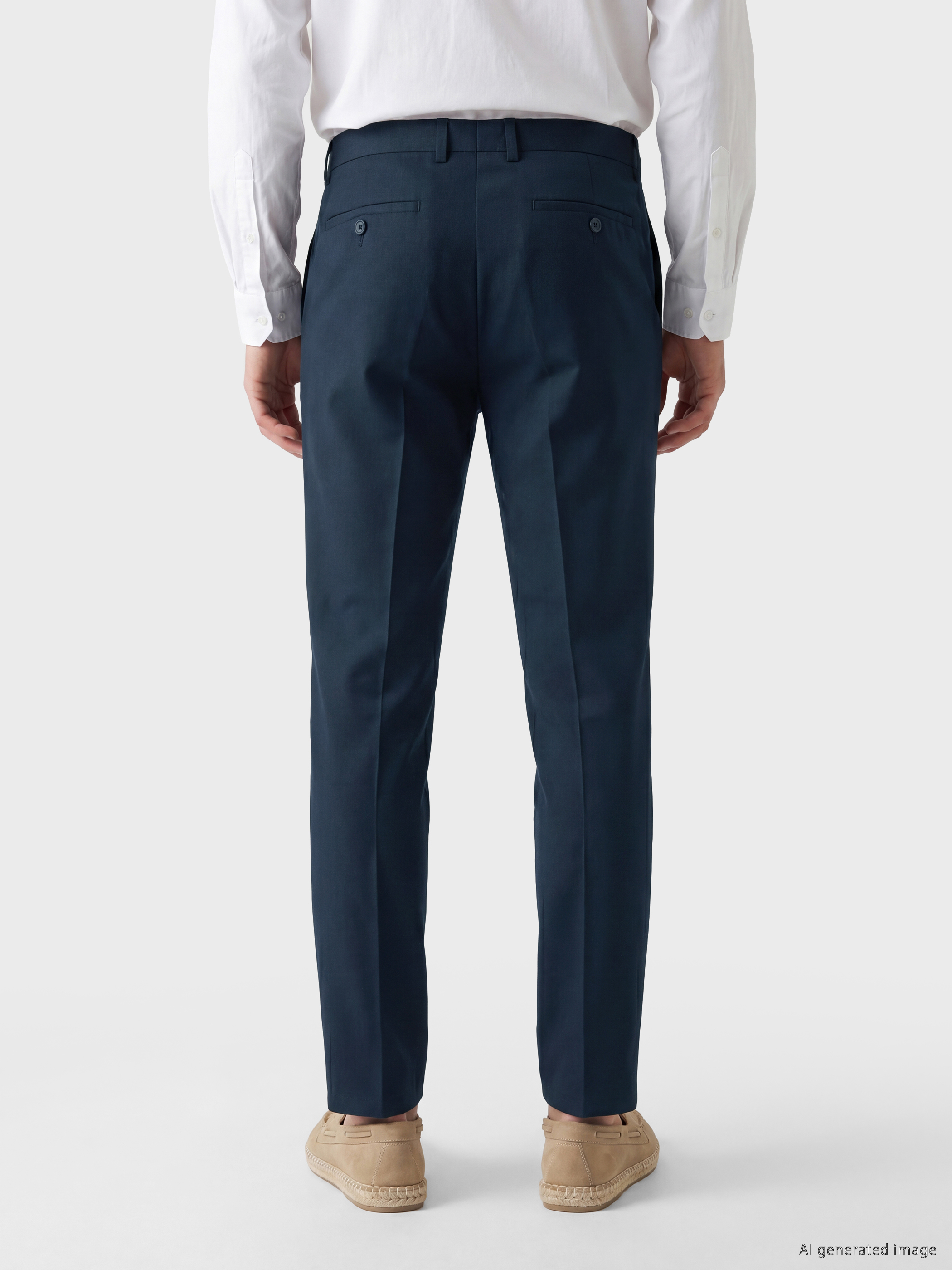 LCW BUSINESS Slim Fit Pamuklu Erkek Kumaş Pantolon görsel 4