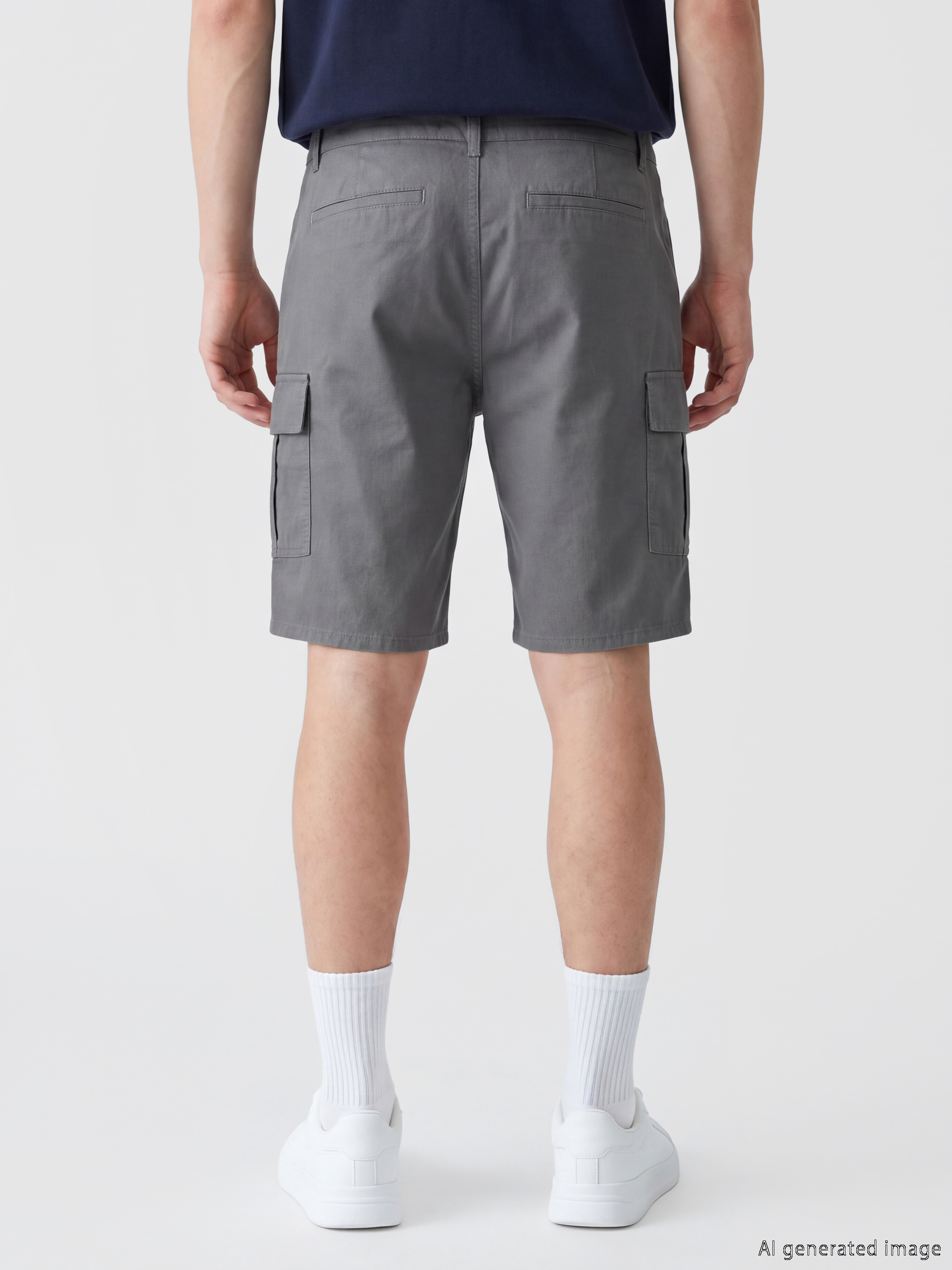 XSIDE Regular Fit Gabardin Erkek Kargo Şort görsel 4