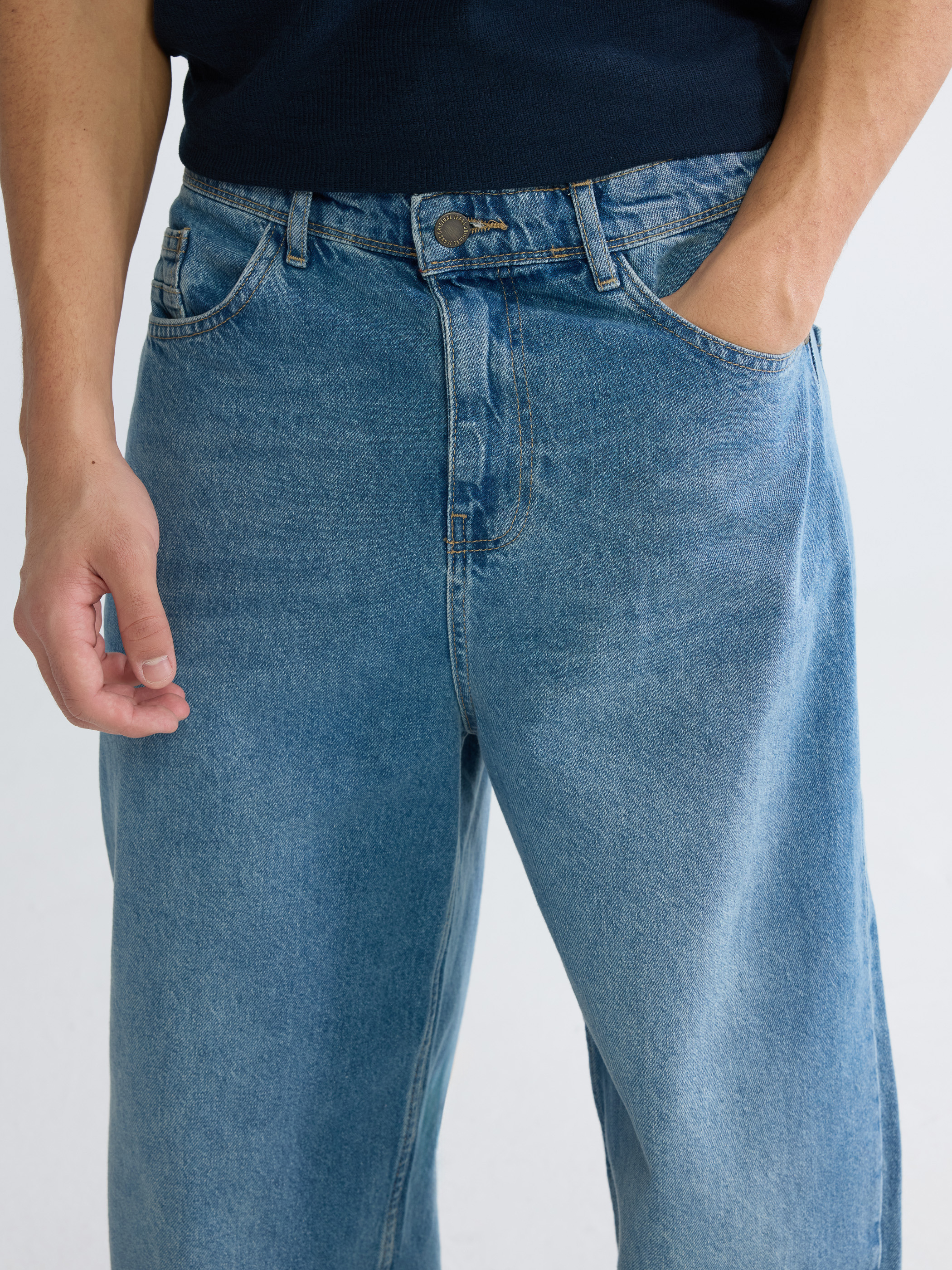 XSIDE Loose Fit Erkek Jean Pantolon görsel 5