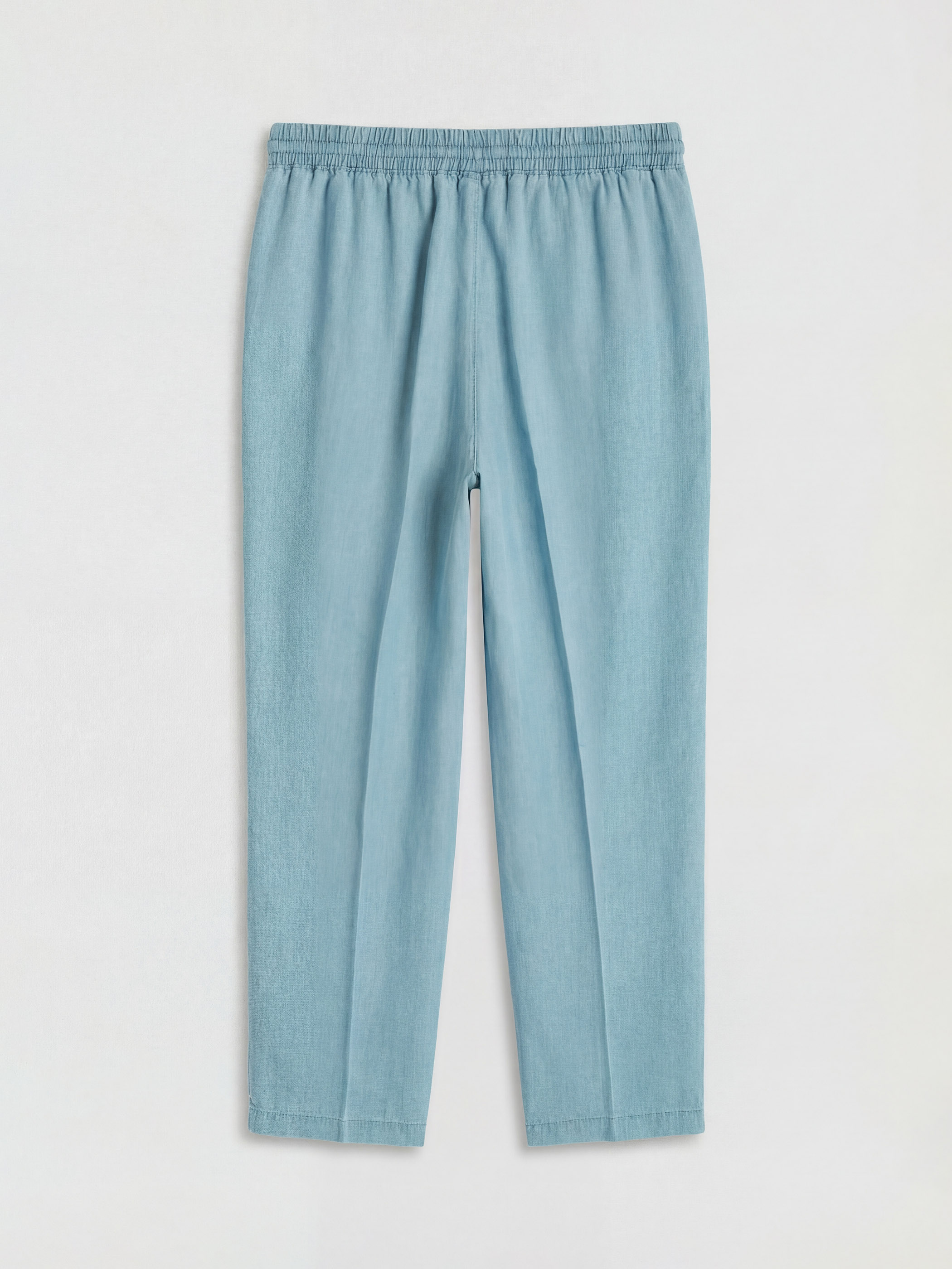 LCW Modest Beli Lastikli Mom Fit Kadın Jean Pantolon görsel 6
