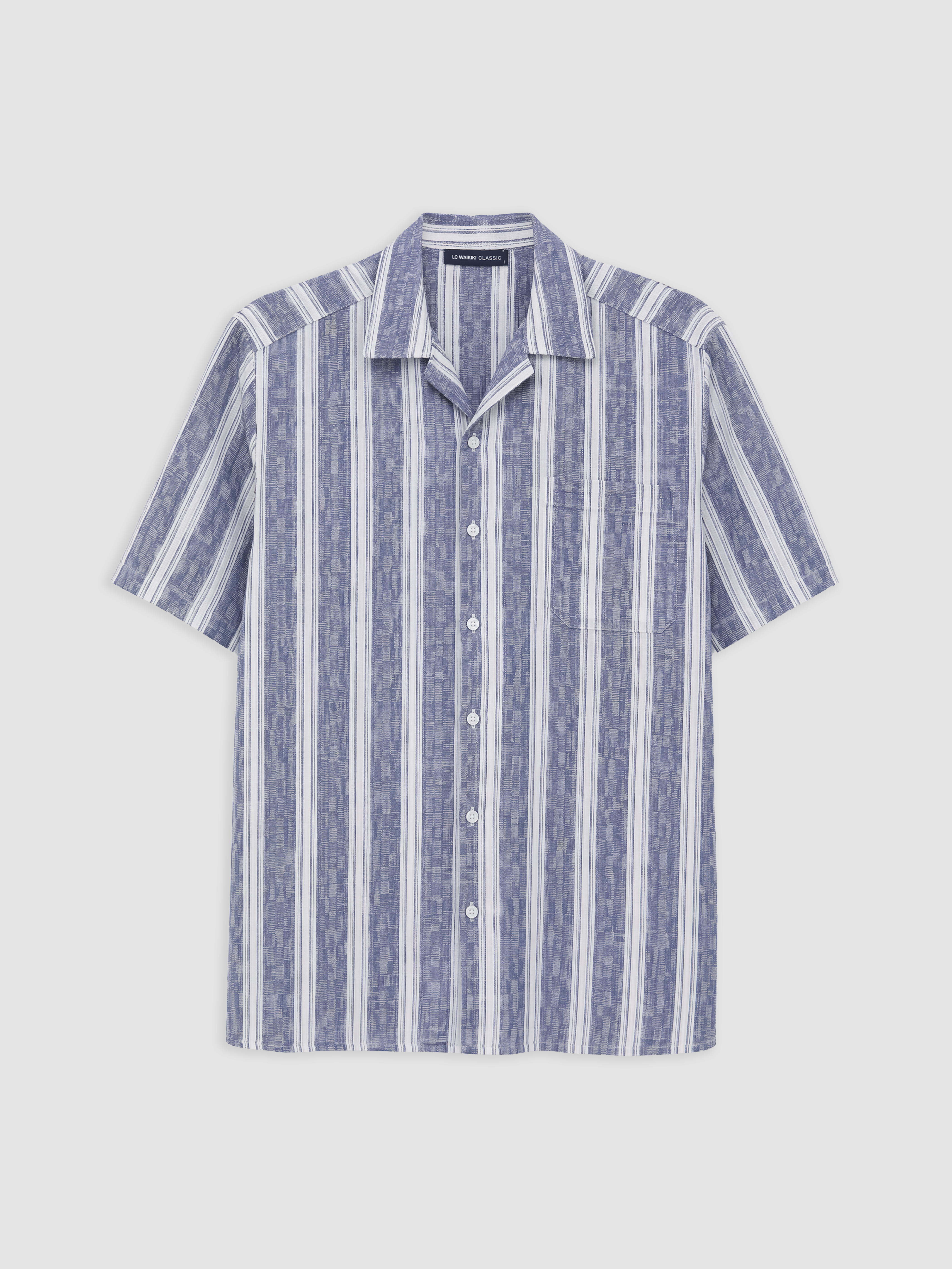 LCWAIKIKI Classic Regular Fit Çizgili Erkek Gömlek görsel 4