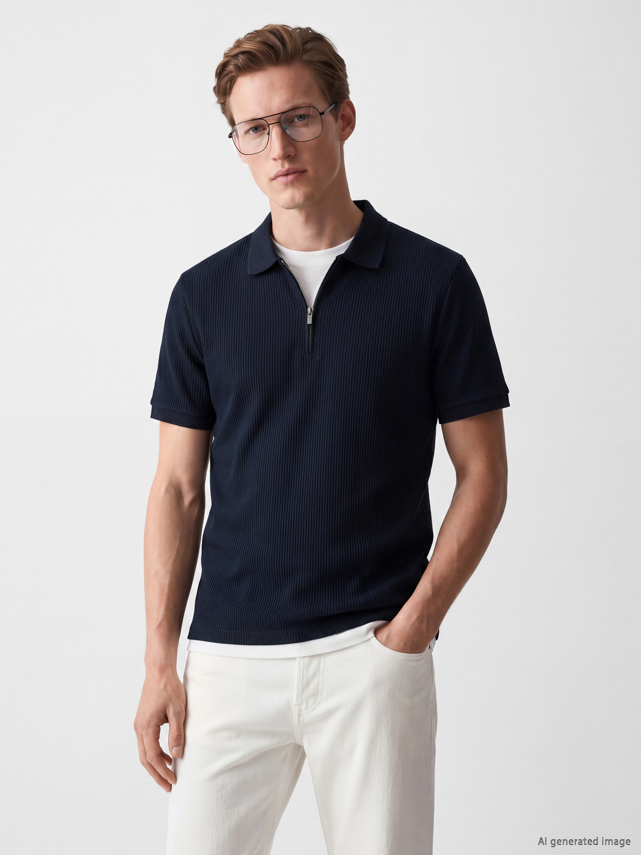 SOUTHBLUE Polo Yaka Erkek Dokulu Tişört