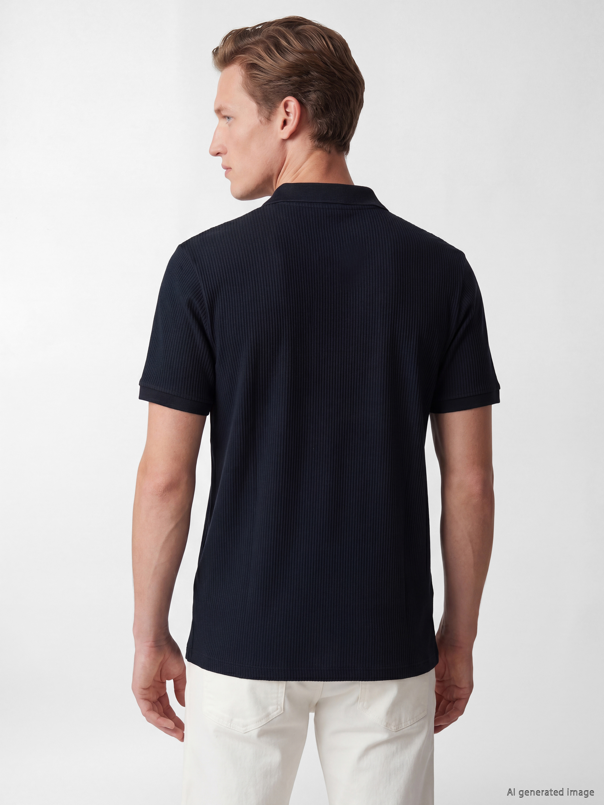 SOUTHBLUE Polo Yaka Erkek Dokulu Tişört görsel 4