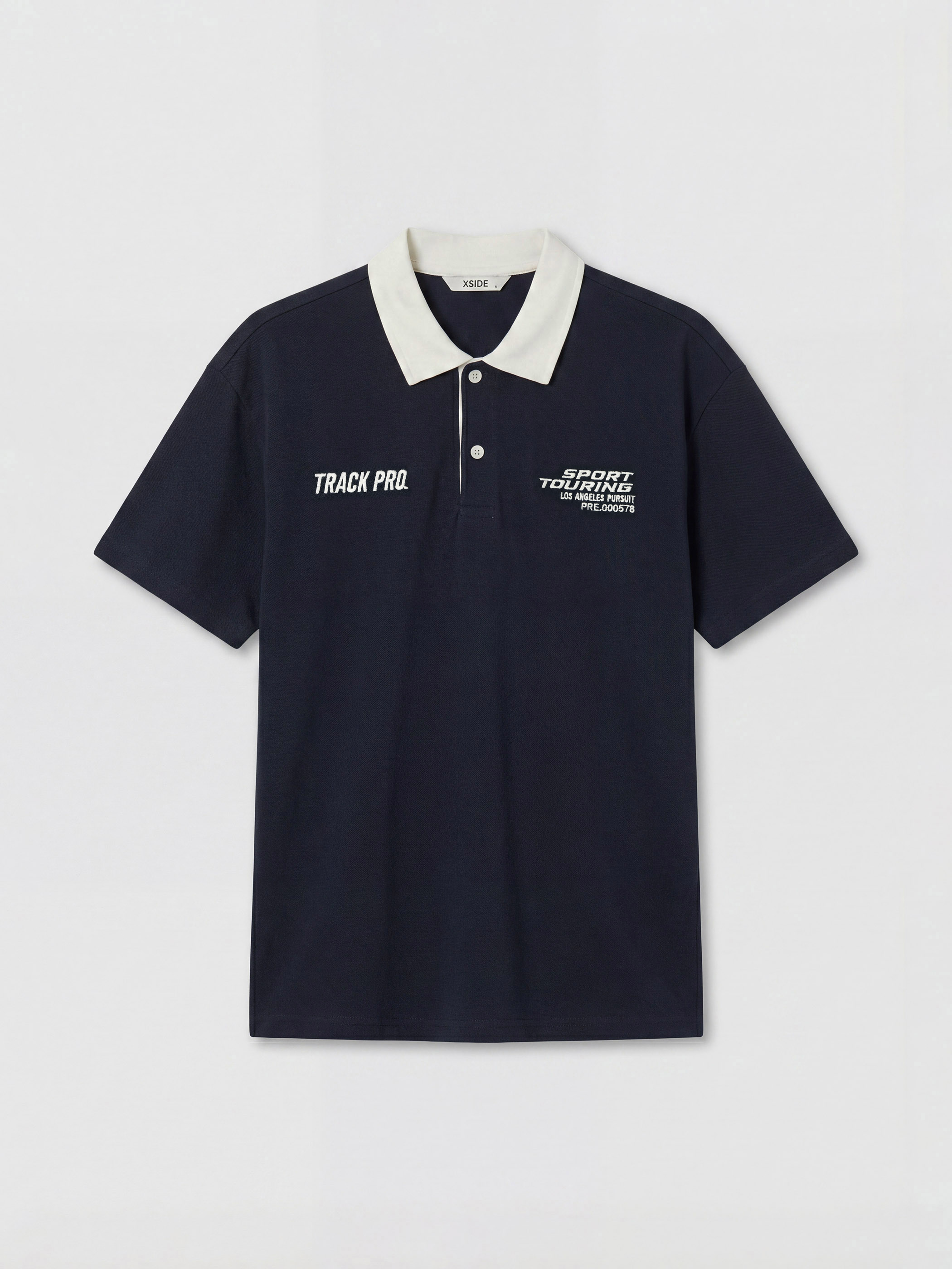 XSIDE Polo Yaka Baskılı Erkek Tişört görsel 5
