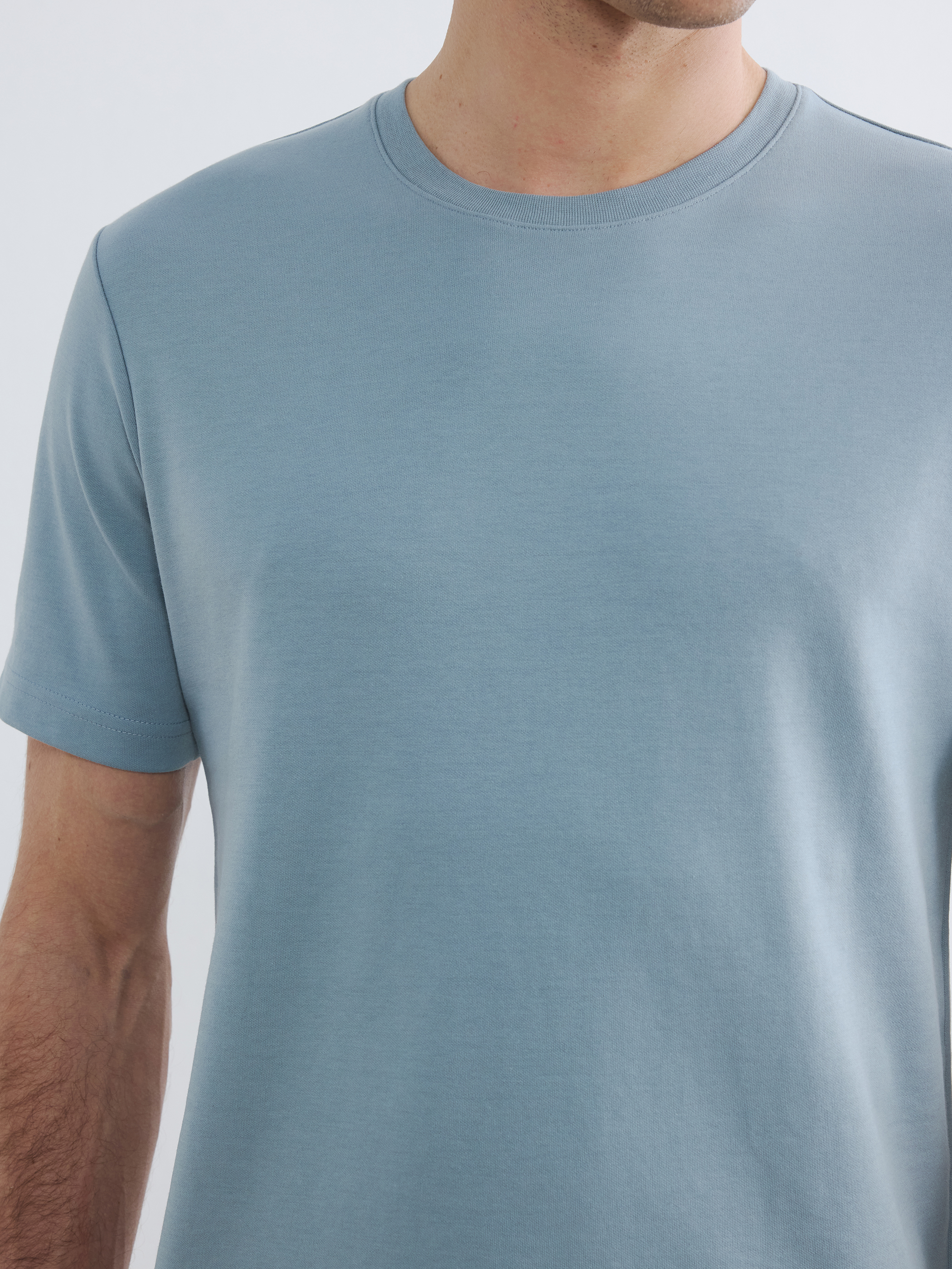 LCWAIKIKI Classic Regular Fit Dry Touch Kalın Kumaş Tişört /03 görsel 4