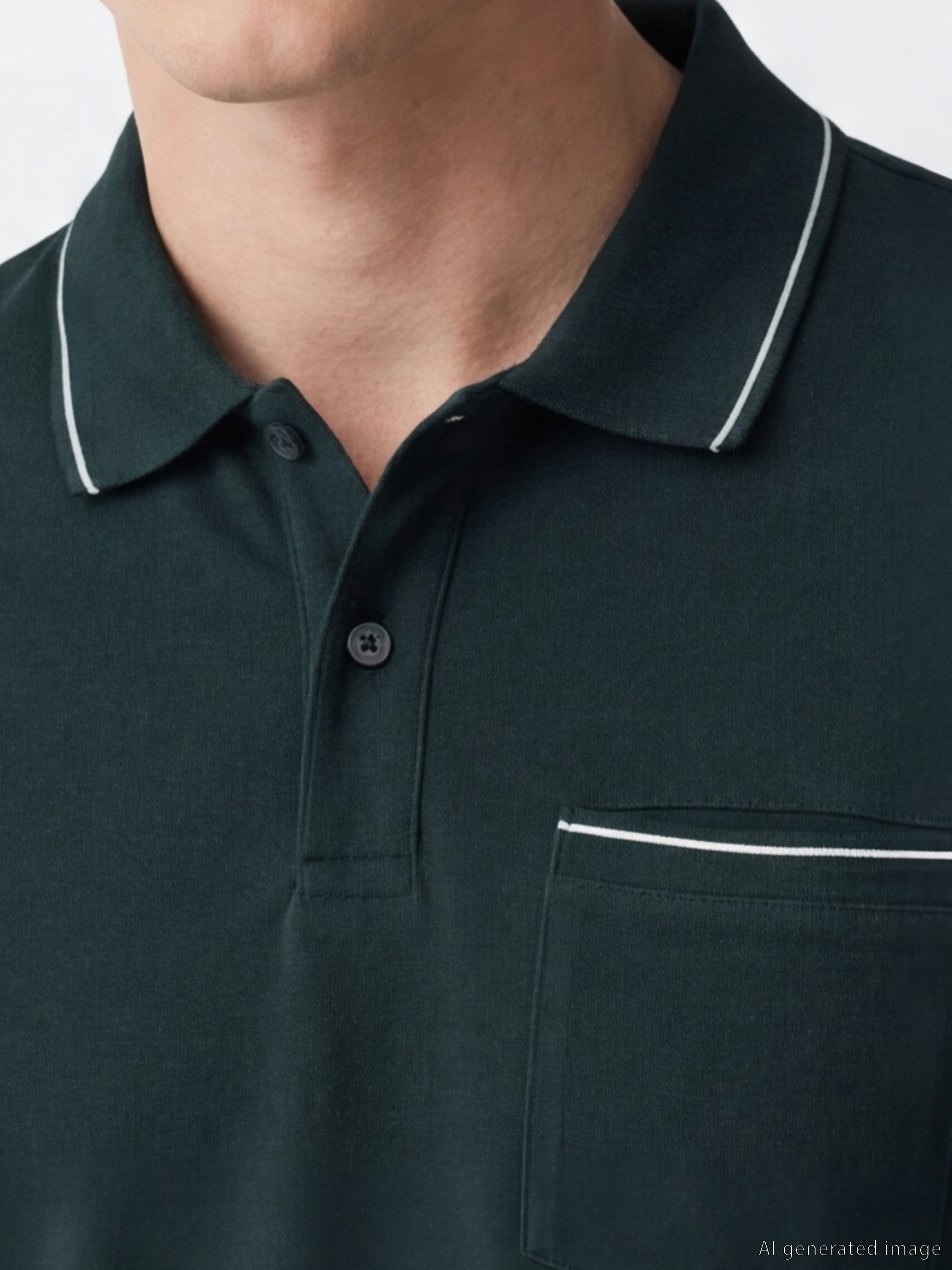 SOUTHBLUE Polo Yaka Pike Erkek Tişört görsel 3