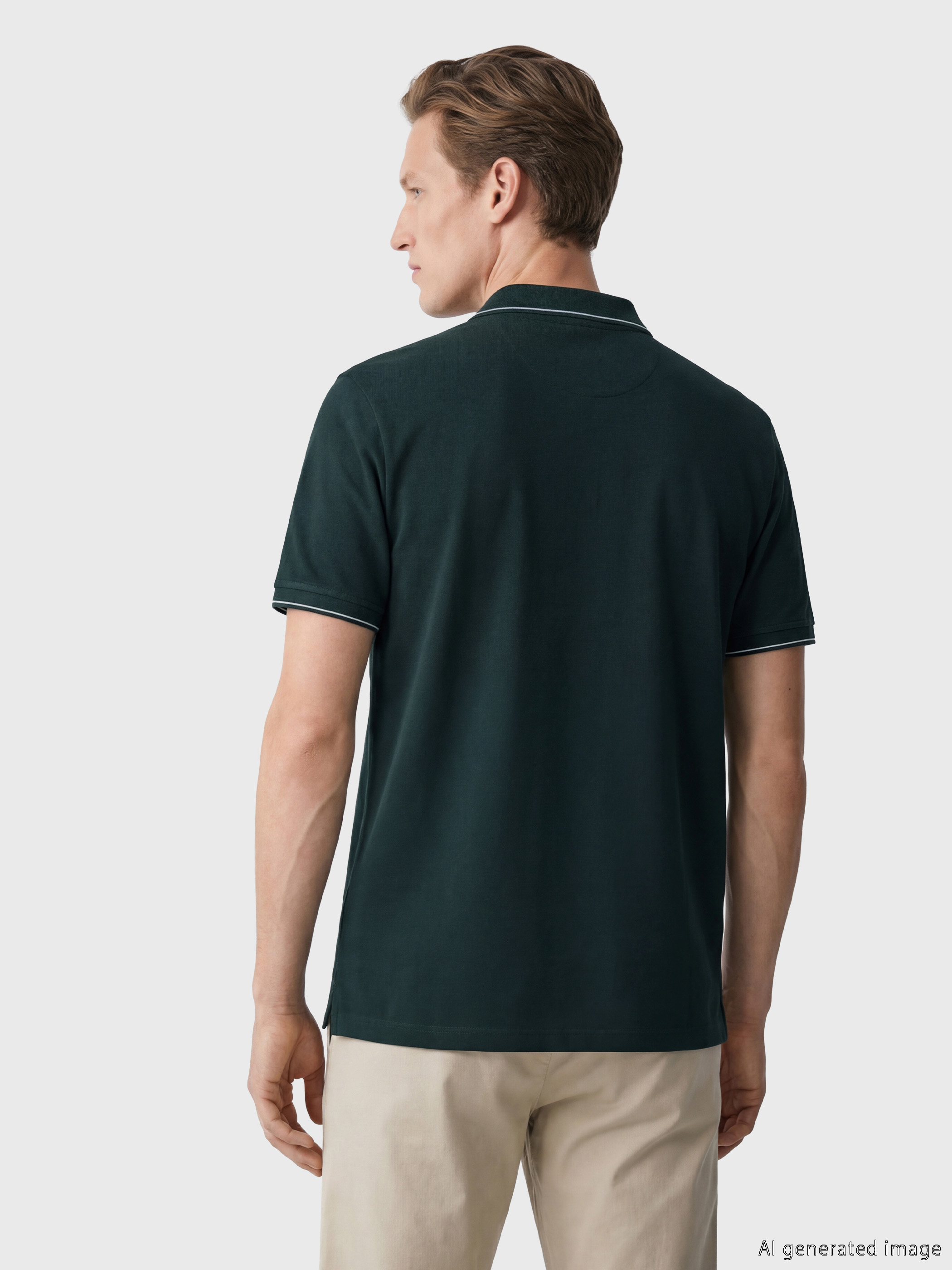 SOUTHBLUE Polo Yaka Pike Erkek Tişört görsel 4