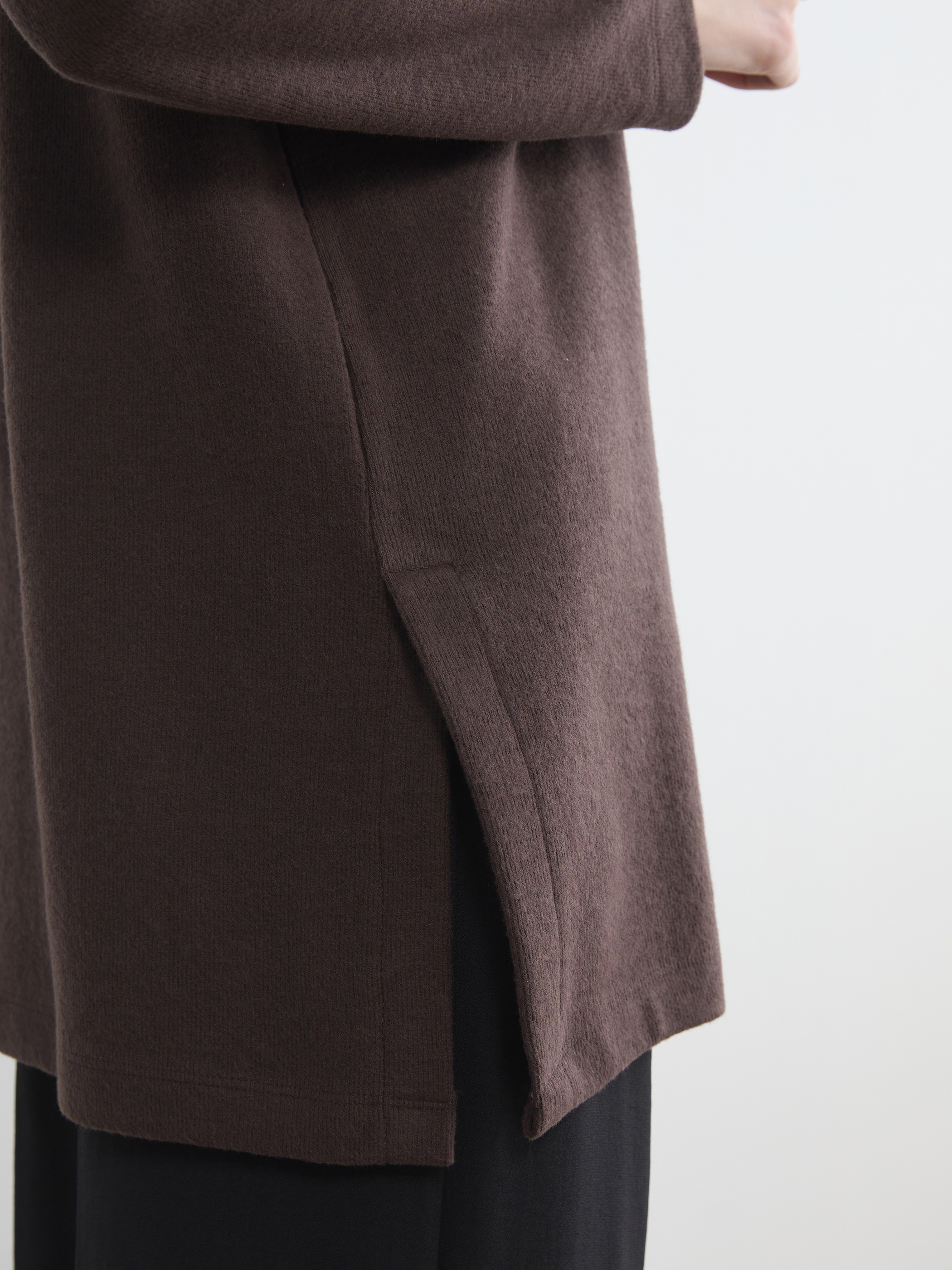 LCW Modest Dik Yaka Kadın Sweatshirt Tunik görsel 3