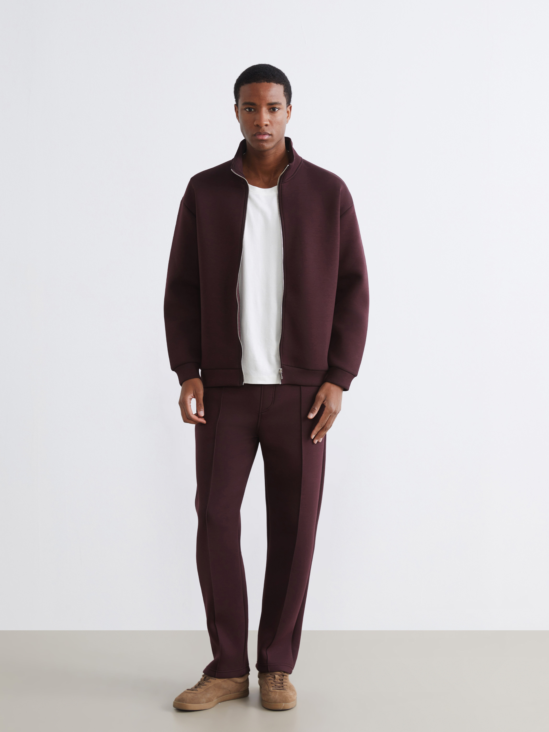 XSIDE Dik Yaka Erkek Fermuarlı Sweatshirt görsel 2