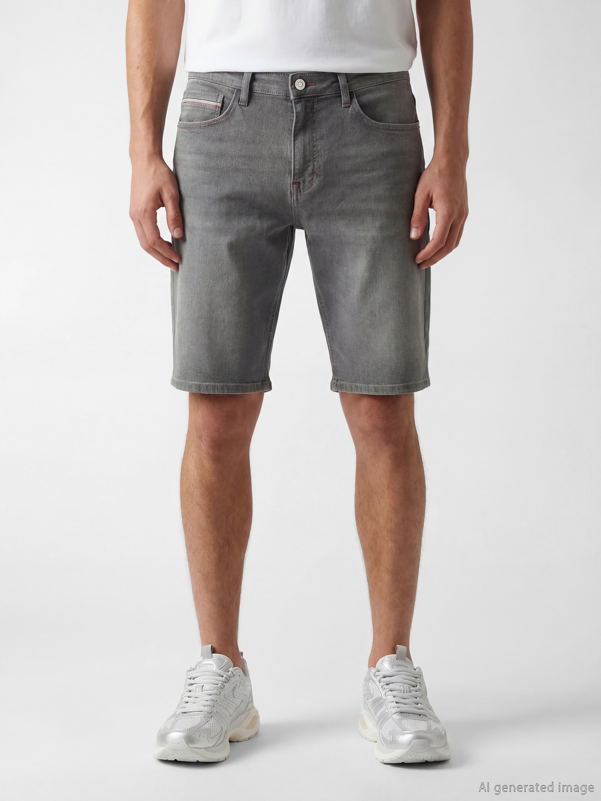 LCW Jeans Slim Fit Erkek Jean Şort görsel 2