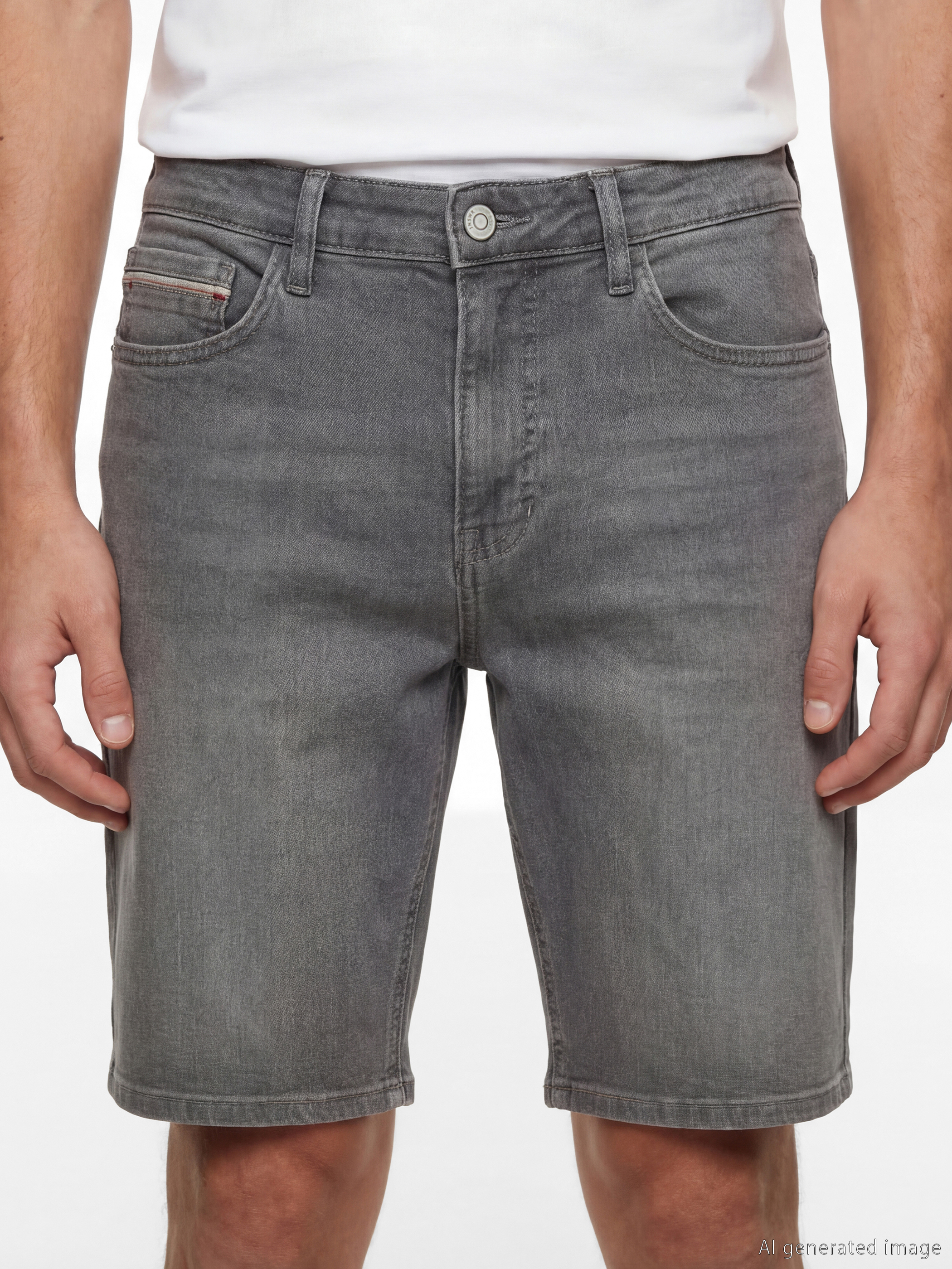 LCW Jeans Slim Fit Erkek Jean Şort görsel 3