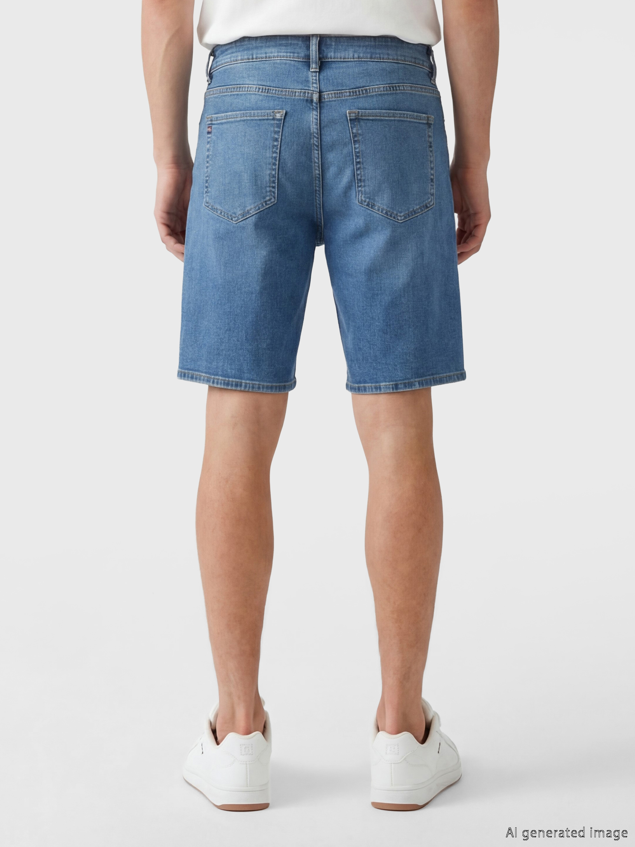 LCW Jeans Slim Fit Erkek Jean Şort görsel 3