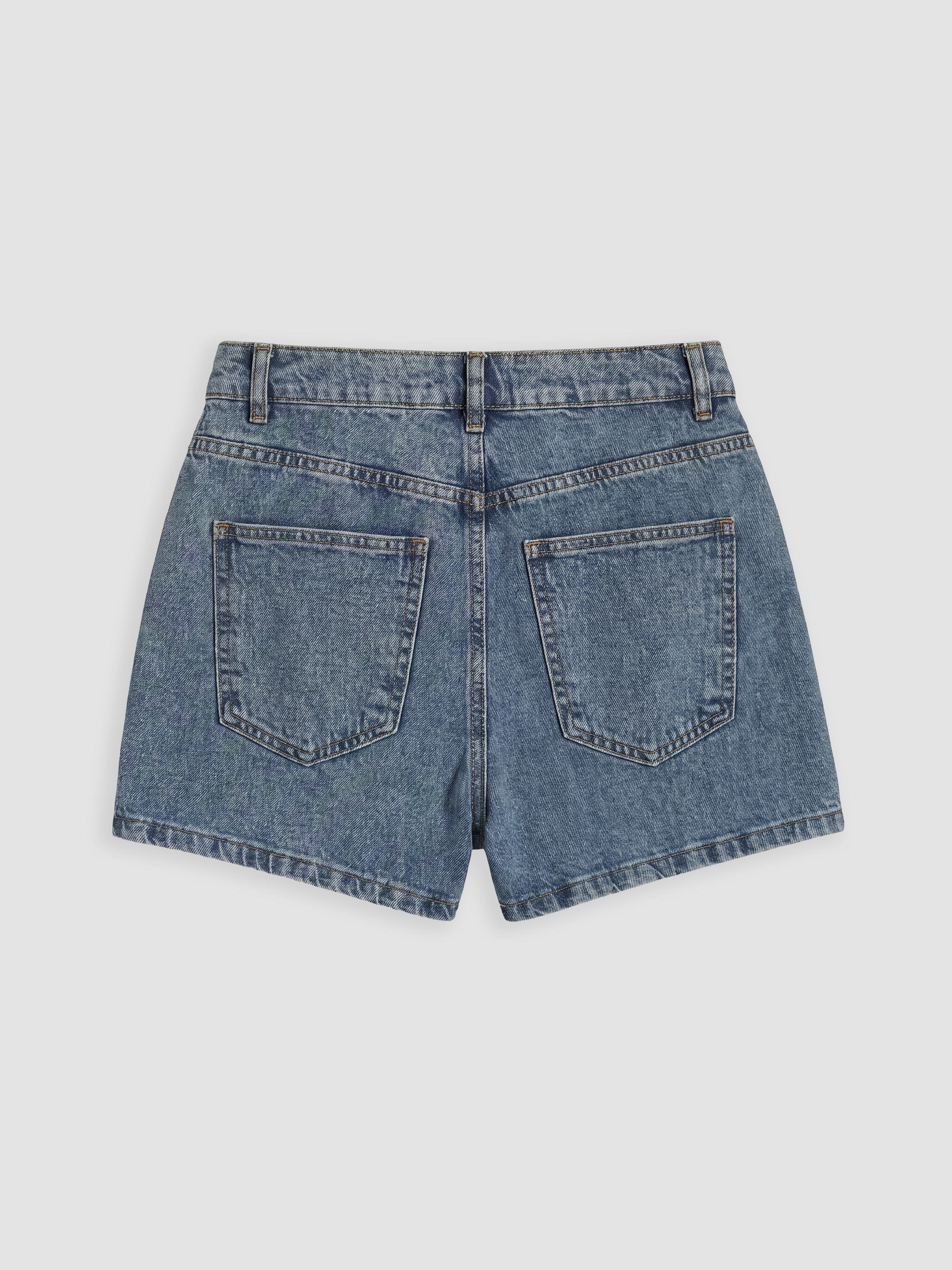 LCW Jeans Yüksek Bel Kadın Jean Şort Etek görsel 7