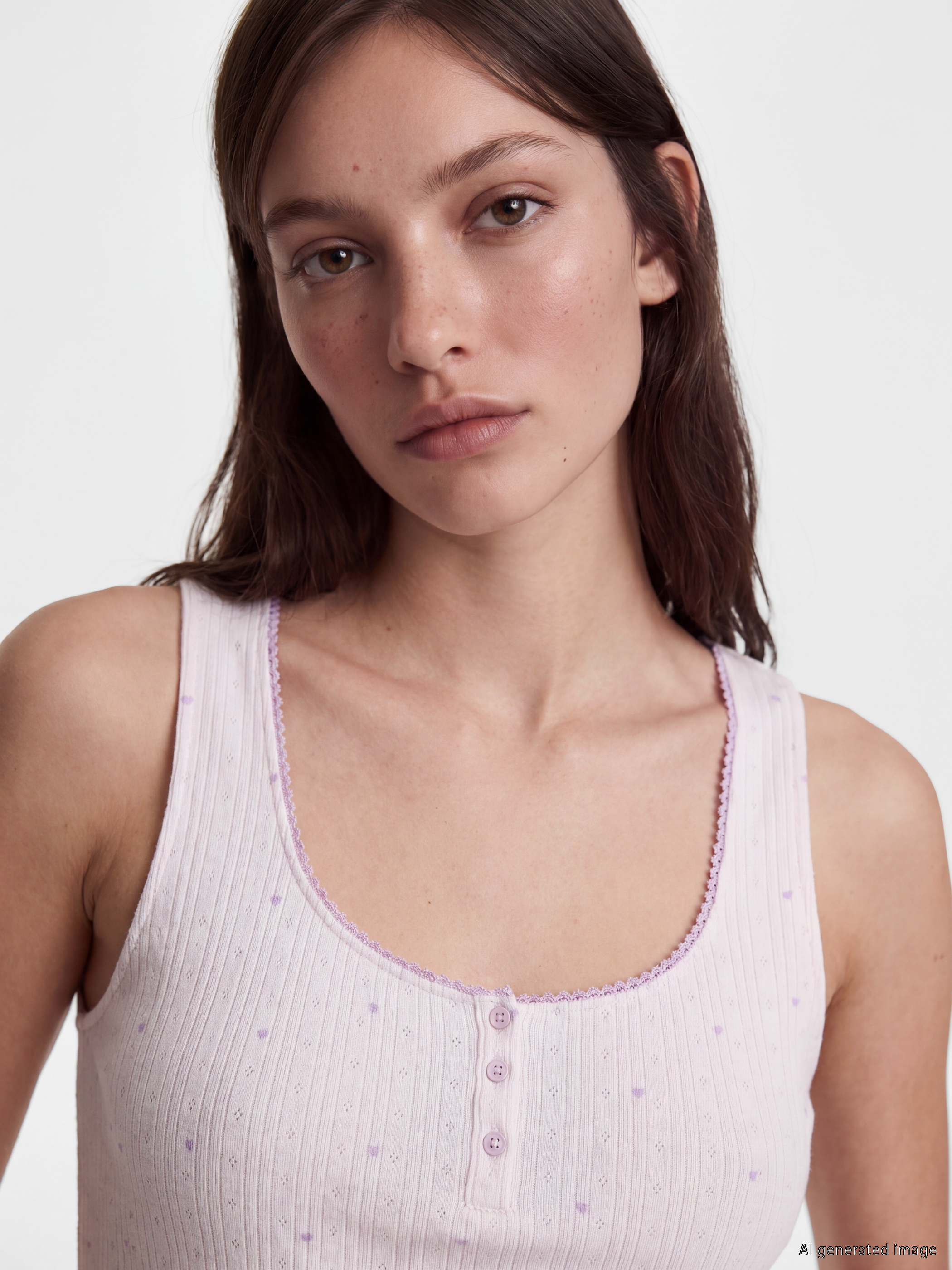 LCW Young Puantiyeli Kadın Şortlu Pijama Takımı görsel 3